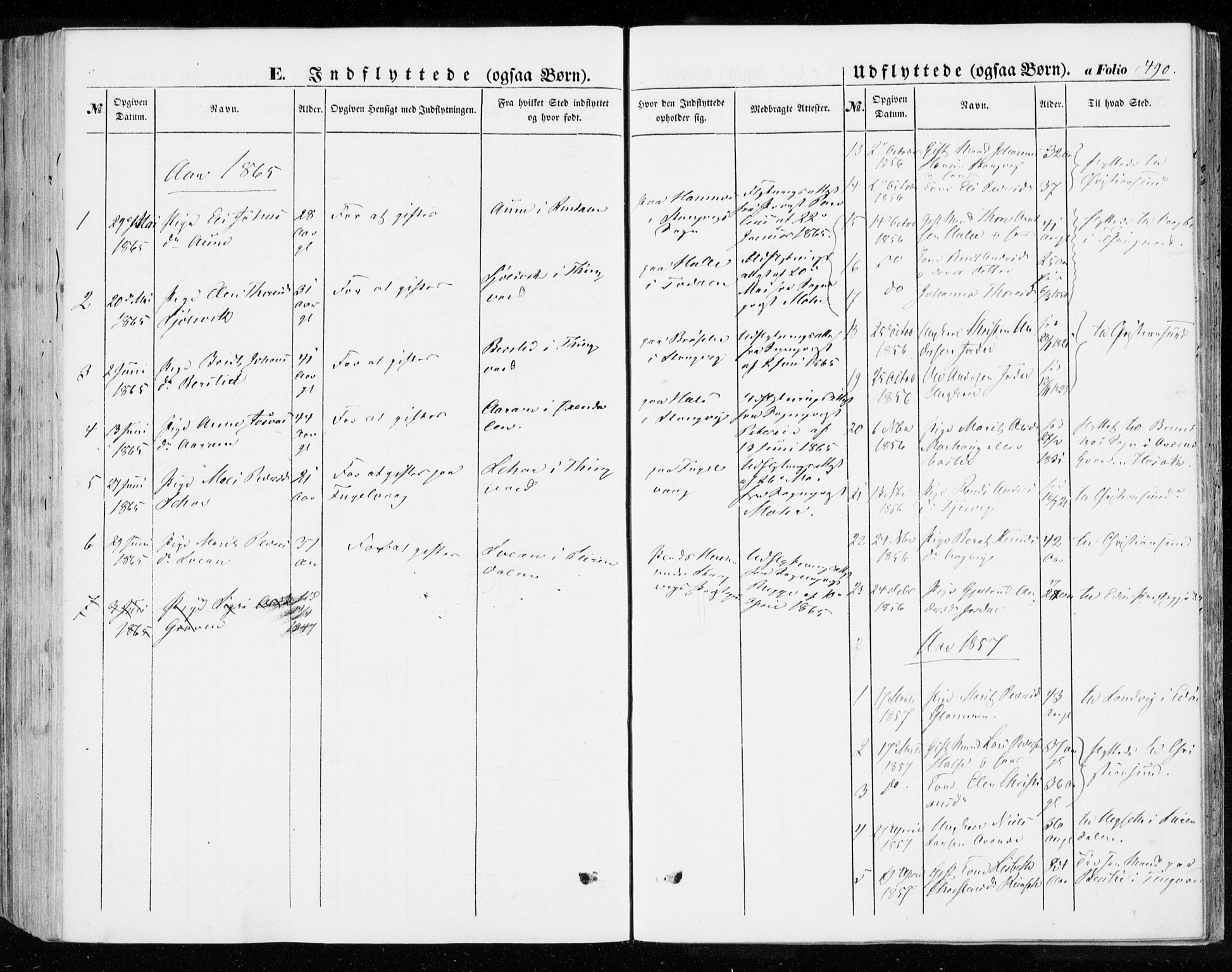 Ministerialprotokoller, klokkerbøker og fødselsregistre - Møre og Romsdal, AV/SAT-A-1454/592/L1026: Parish register (official) no. 592A04, 1849-1867, p. 490