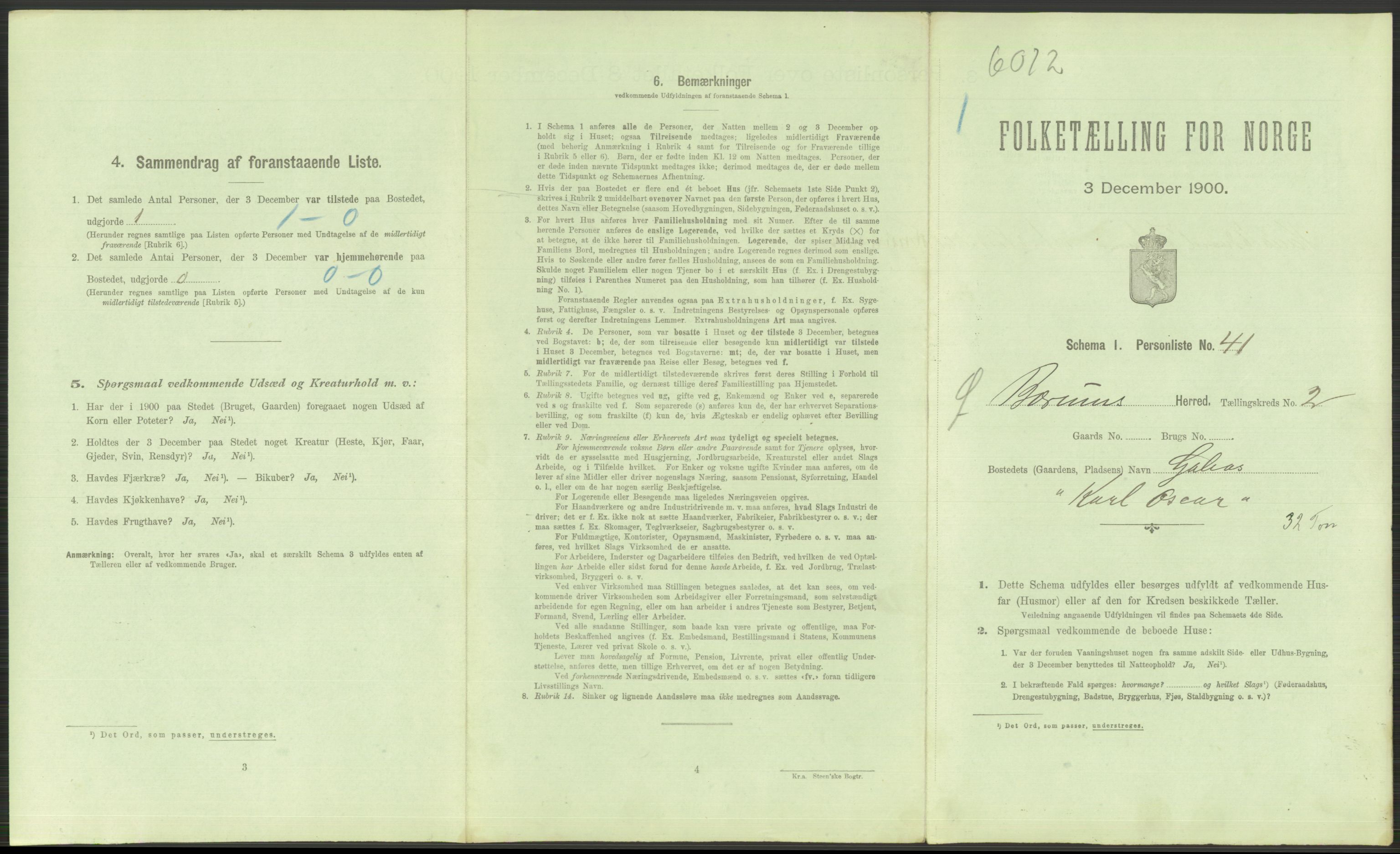 RA, 1900 Census - ship lists from ships in Norwegian harbours, harbours abroad and at sea, 1900, p. 3527