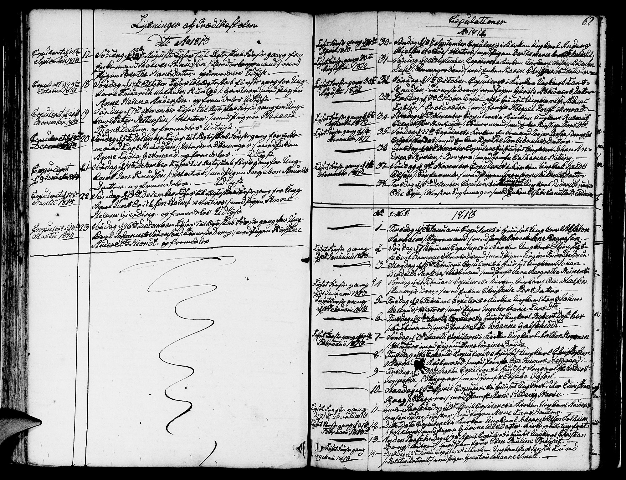 Nykirken Sokneprestembete, SAB/A-77101/H/Hab: Parish register (copy) no. A 2, 1782-1847, p. 62