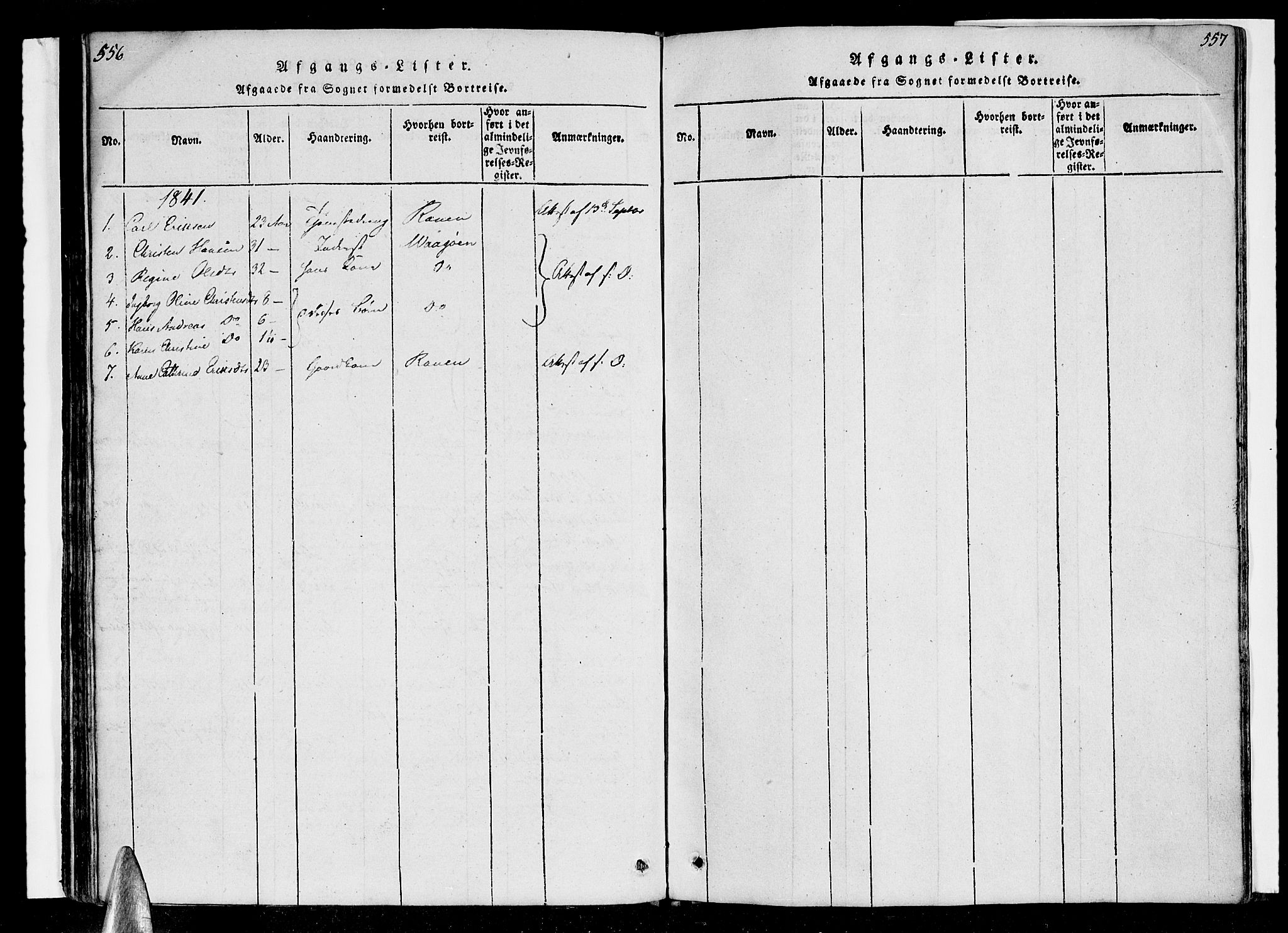 Ministerialprotokoller, klokkerbøker og fødselsregistre - Nordland, AV/SAT-A-1459/847/L0665: Parish register (official) no. 847A05, 1818-1841, p. 556-557