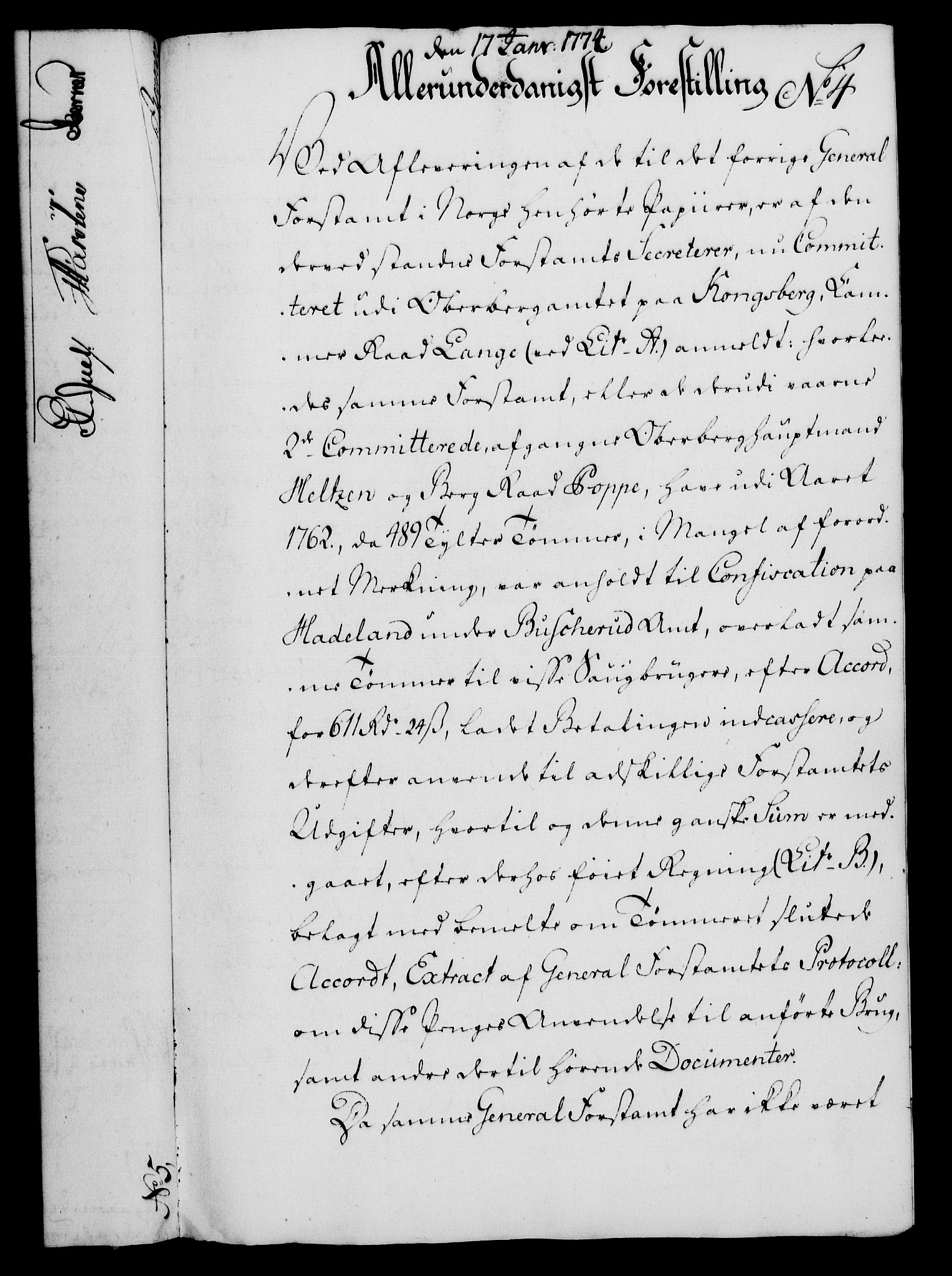 Rentekammeret, Kammerkanselliet, AV/RA-EA-3111/G/Gf/Gfa/L0056: Norsk relasjons- og resolusjonsprotokoll (merket RK 52.56), 1774, p. 33