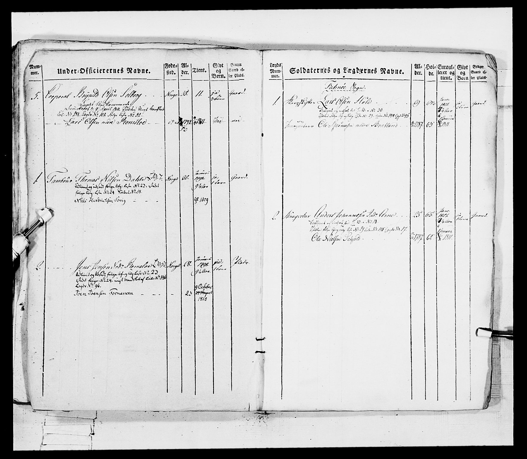 Generalitets- og kommissariatskollegiet, Det kongelige norske kommissariatskollegium, RA/EA-5420/E/Eh/L0097: Bergenhusiske nasjonale infanteriregiment, 1803-1807, p. 378