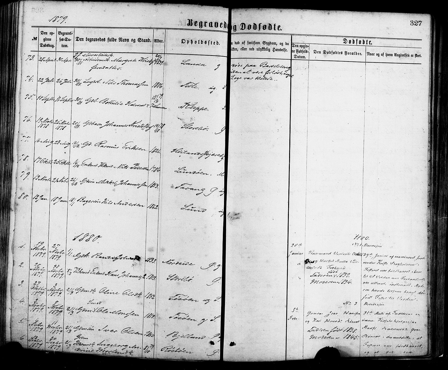 Sund sokneprestembete, SAB/A-99930: Parish register (official) no. A 15, 1867-1881, p. 327