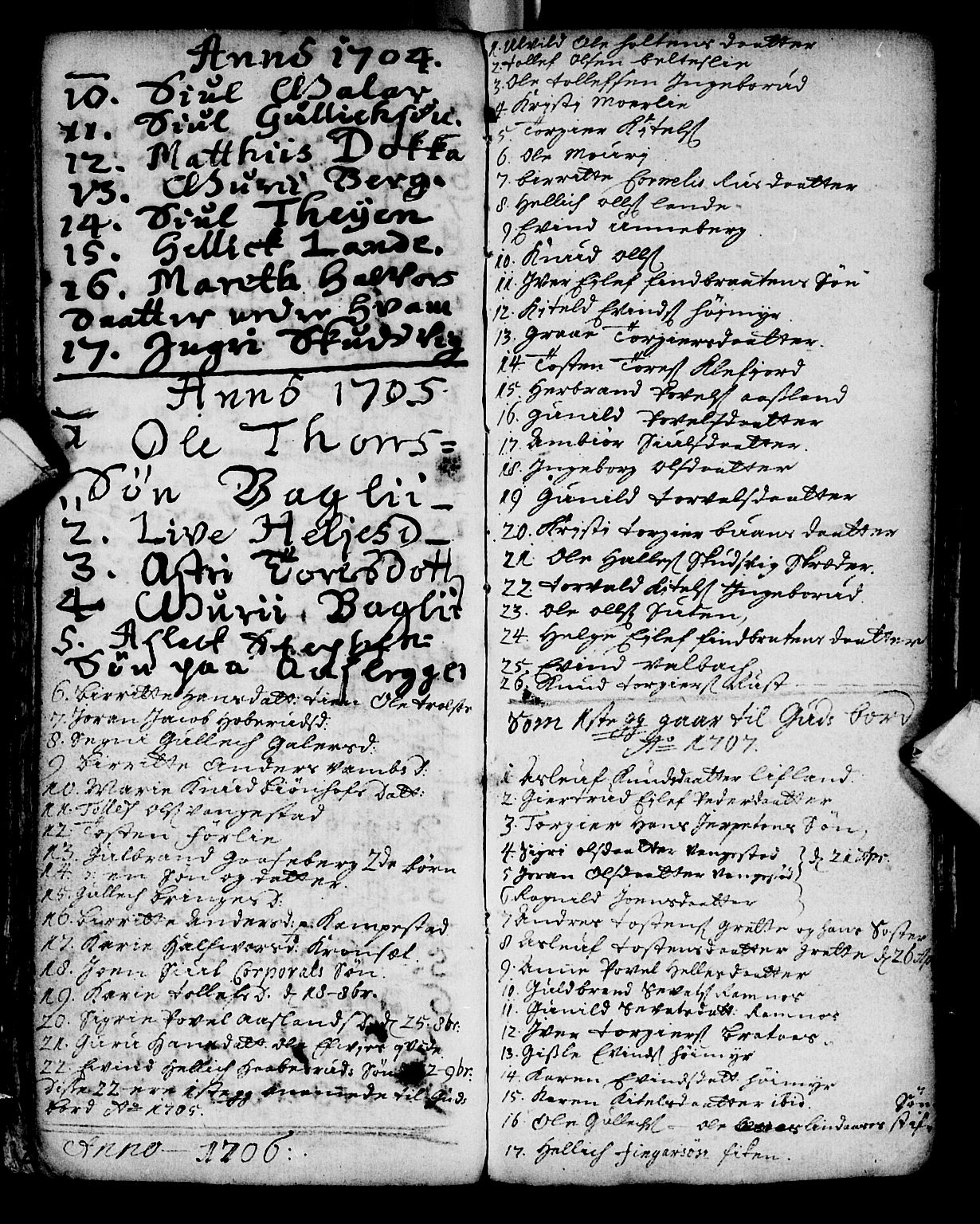 Flesberg kirkebøker, SAKO/A-18/F/Fa/L0001: Parish register (official) no. I 1, 1688-1725