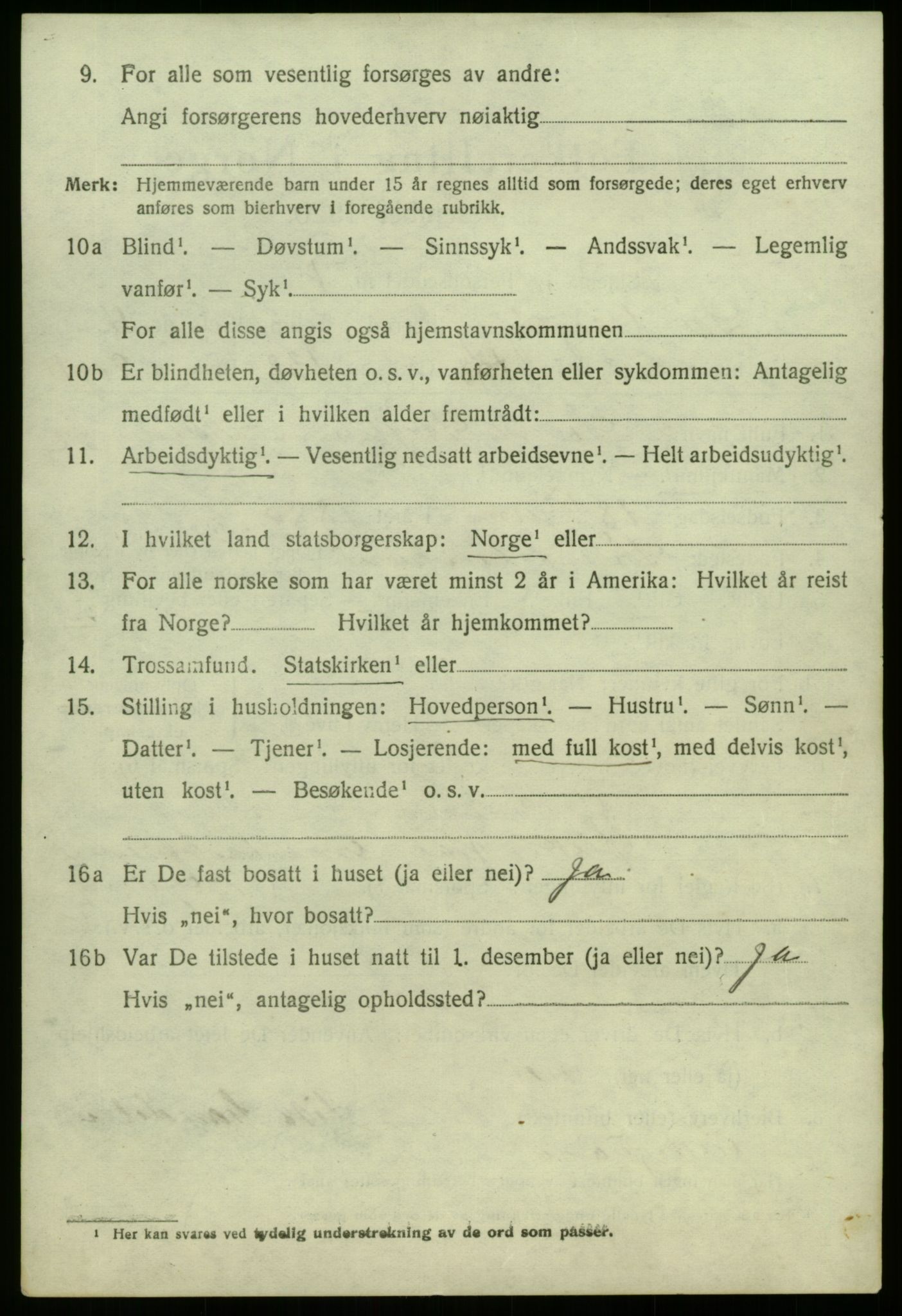 SAB, 1920 census for Sør-Vågsøy, 1920, p. 1821