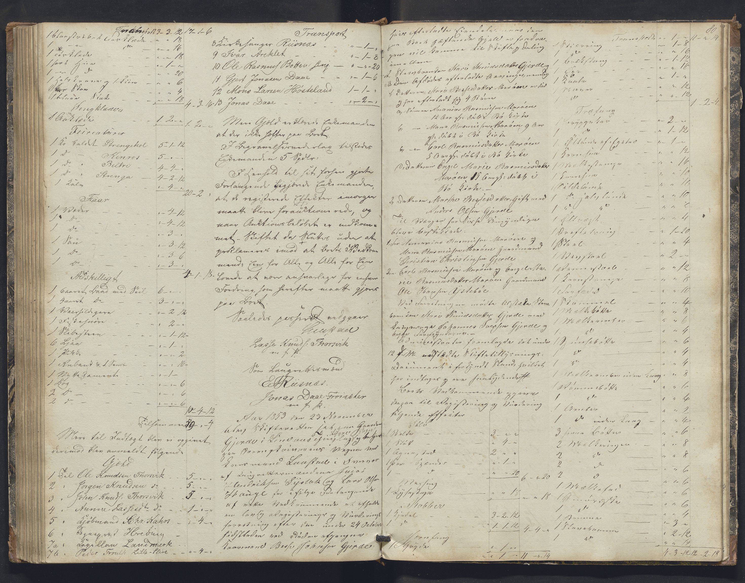 Nordhordland sorenskrivar, SAB/A-2901/1/H/Hb/L0016: Registreringsprotokollar, 1850-1854, p. 80