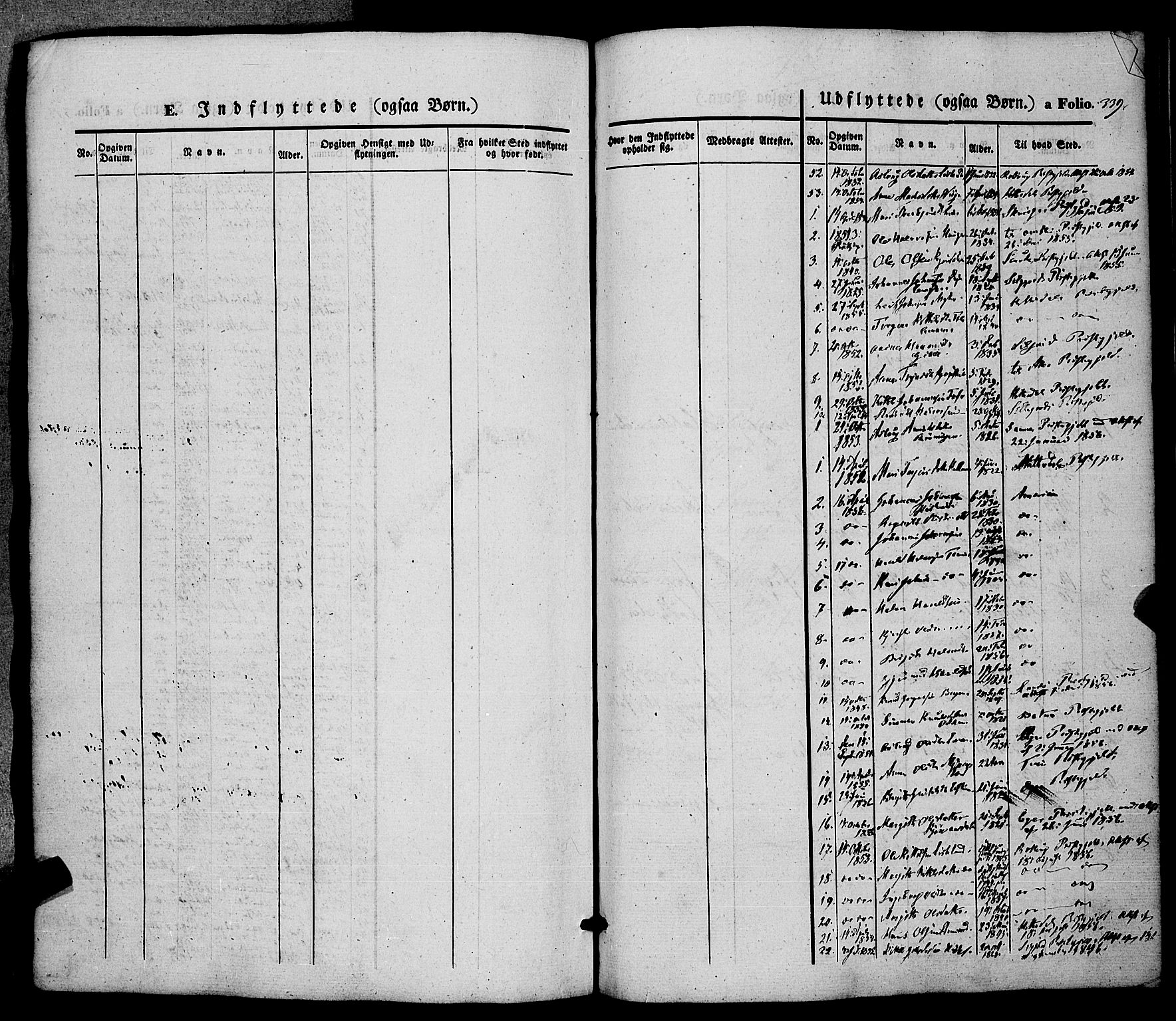 Hjartdal kirkebøker, SAKO/A-270/F/Fa/L0008: Parish register (official) no. I 8, 1844-1859, p. 339