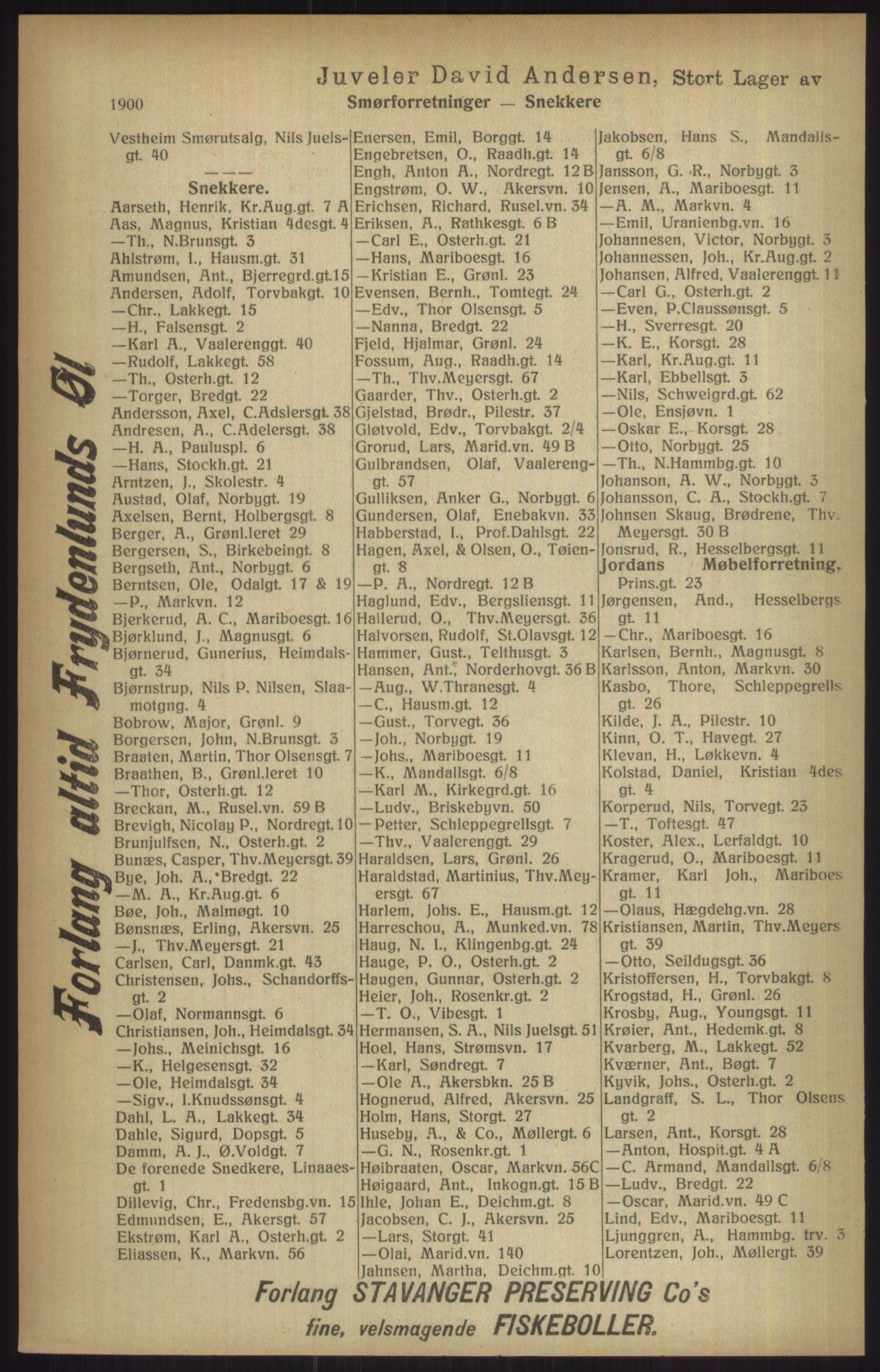 Kristiania/Oslo adressebok, PUBL/-, 1915, p. 1900