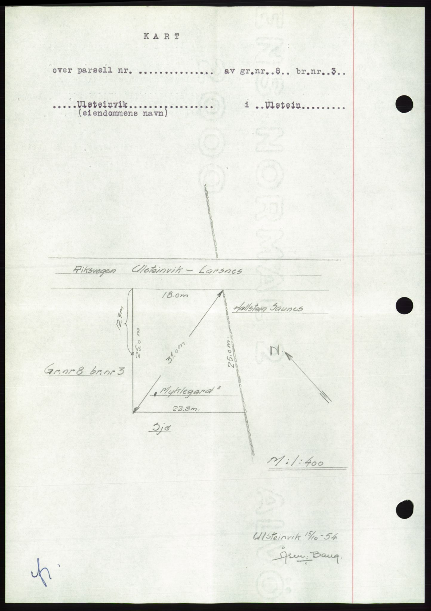 Søre Sunnmøre sorenskriveri, AV/SAT-A-4122/1/2/2C/L0100: Mortgage book no. 26A, 1954-1955, Diary no: : 77/1955