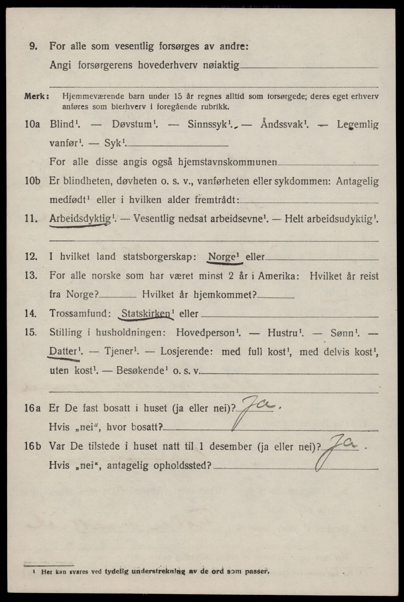 SAST, 1920 census for Høle, 1920, p. 2216