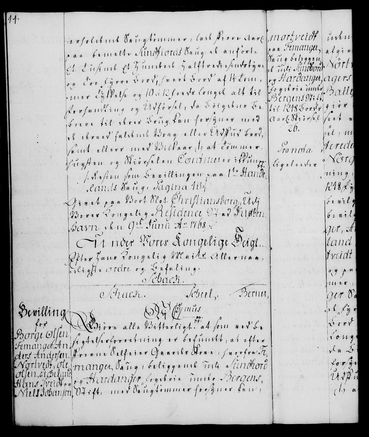 Rentekammeret, Kammerkanselliet, AV/RA-EA-3111/G/Gg/Gga/L0008: Norsk ekspedisjonsprotokoll med register (merket RK 53.8), 1768-1771, p. 44