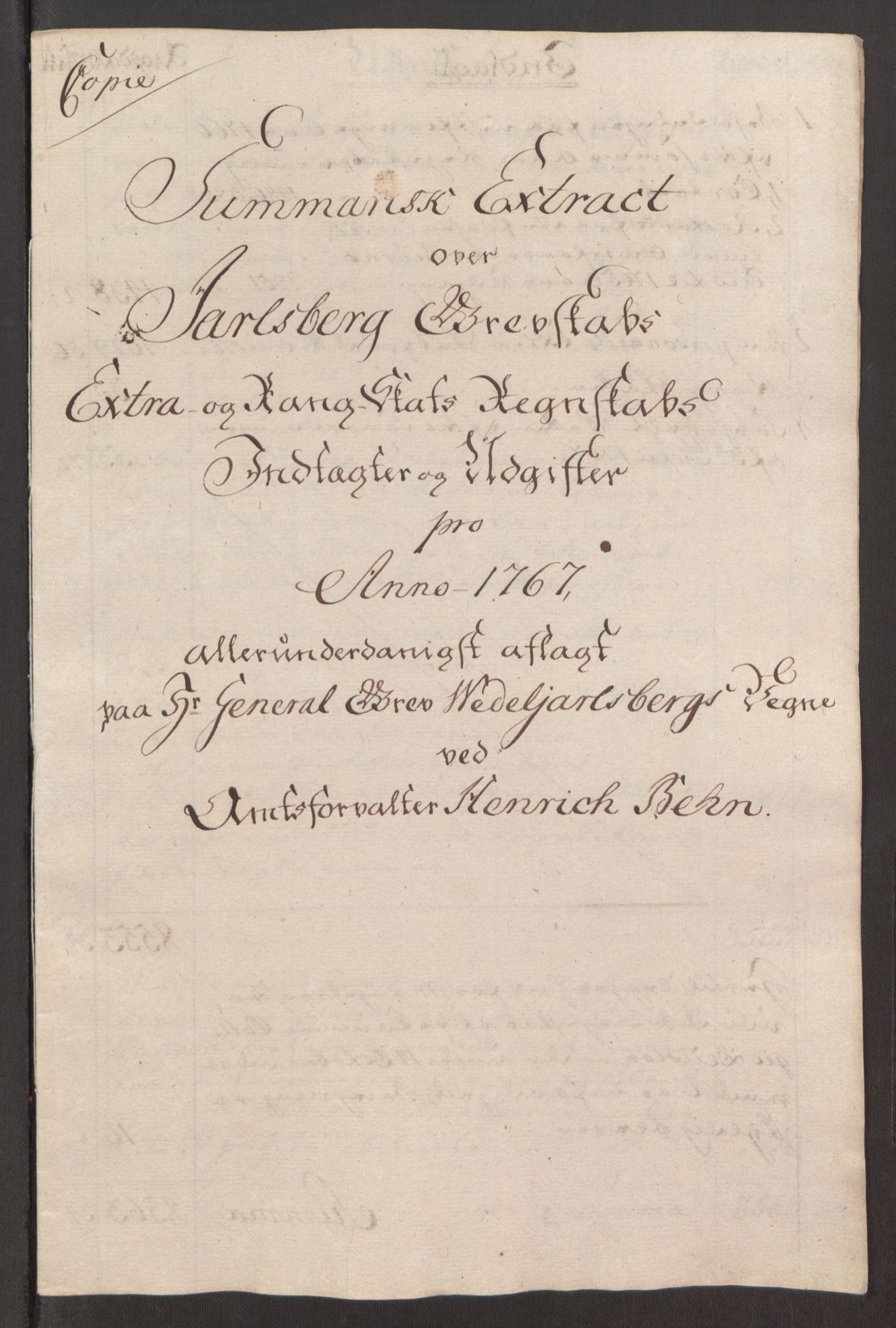 Rentekammeret inntil 1814, Reviderte regnskaper, Fogderegnskap, AV/RA-EA-4092/R32/L1960: Ekstraskatten Jarlsberg grevskap, 1762-1772, p. 124