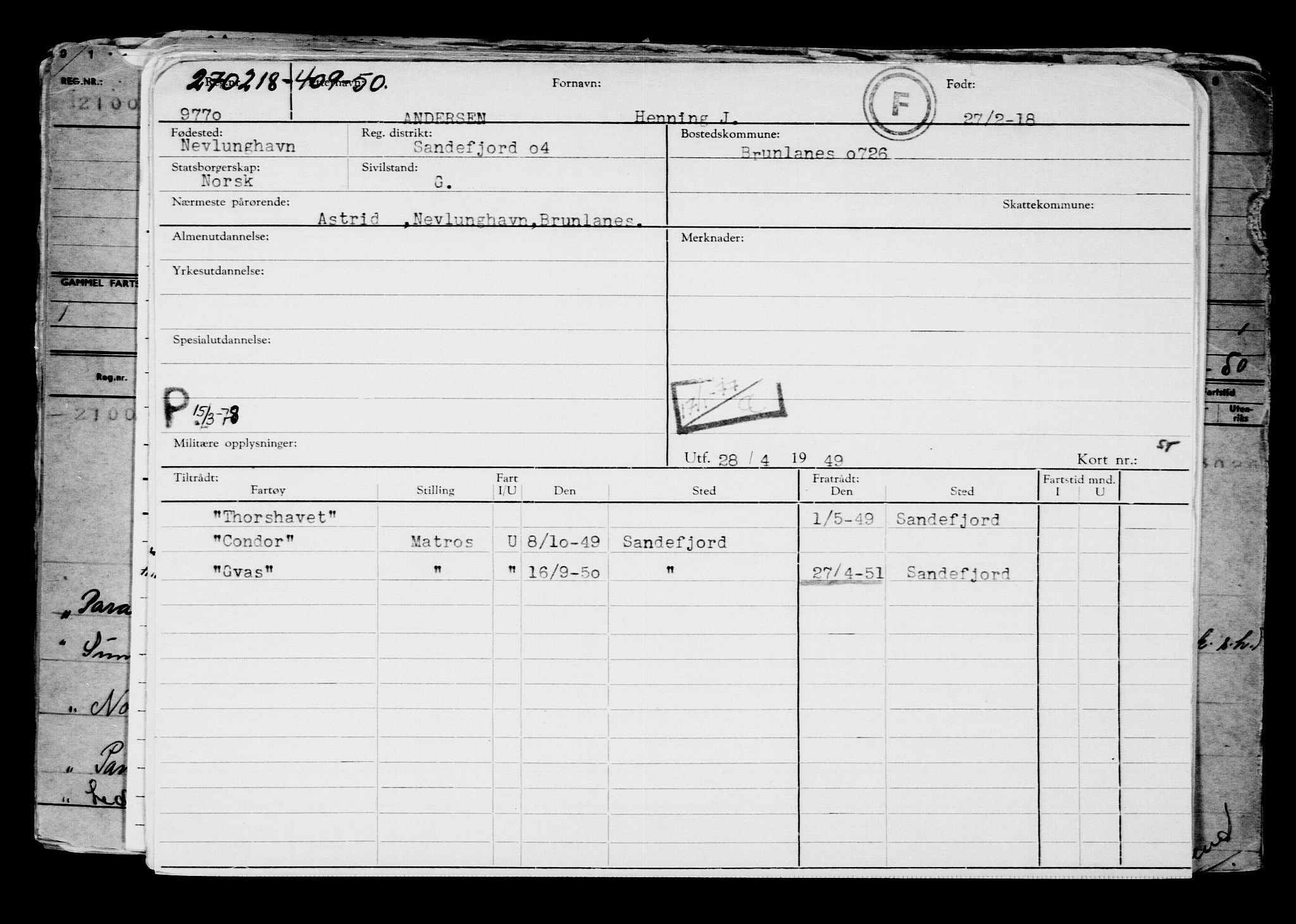 Direktoratet for sjømenn, AV/RA-S-3545/G/Gb/L0155: Hovedkort, 1918, p. 758