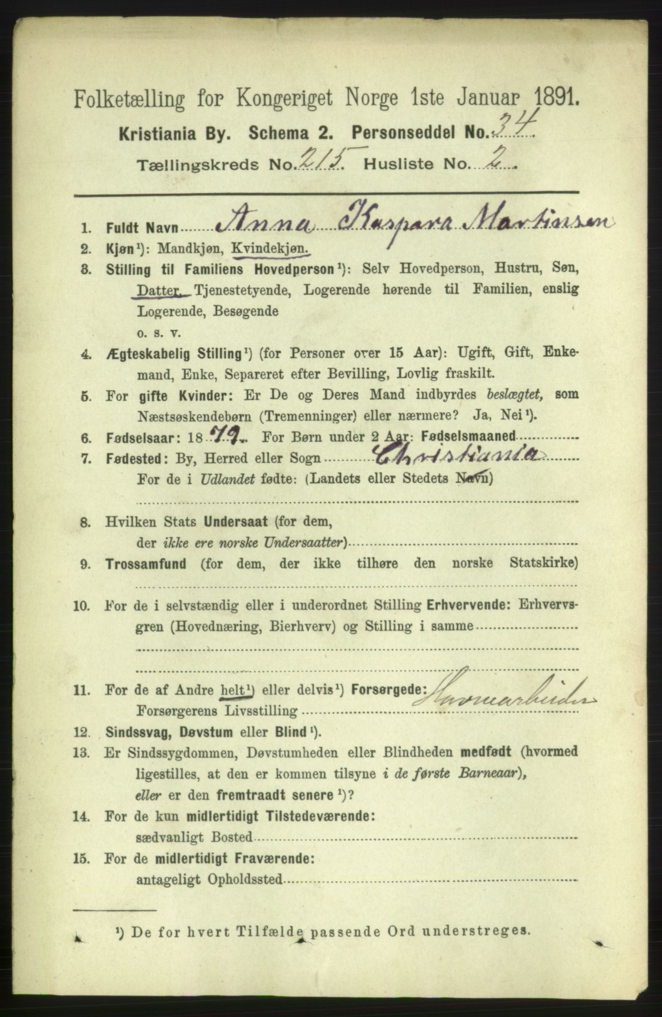 RA, 1891 census for 0301 Kristiania, 1891, p. 127804