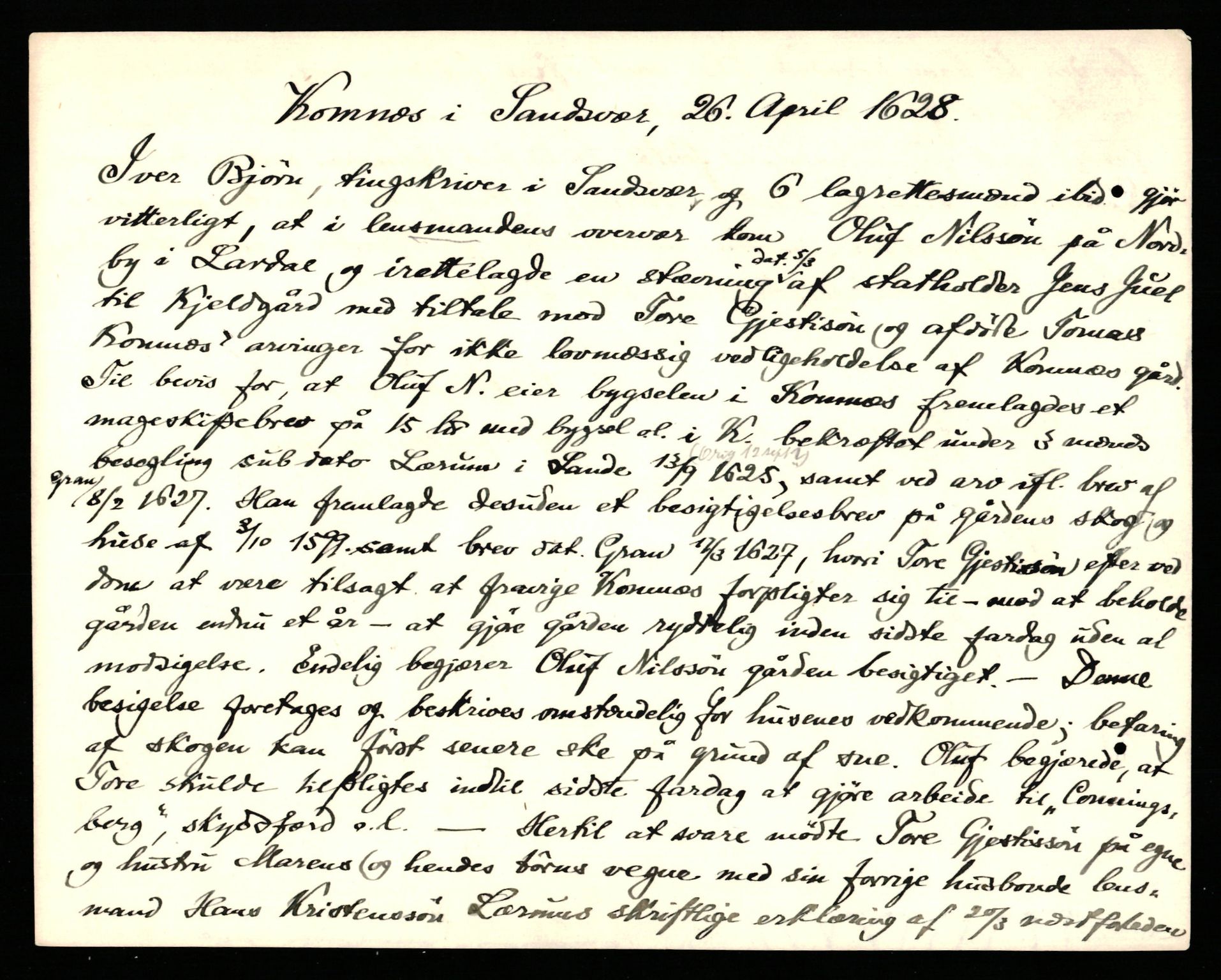Riksarkivets diplomsamling, AV/RA-EA-5965/F35/F35b/L0007: Riksarkivets diplomer, seddelregister, 1625-1634, p. 181