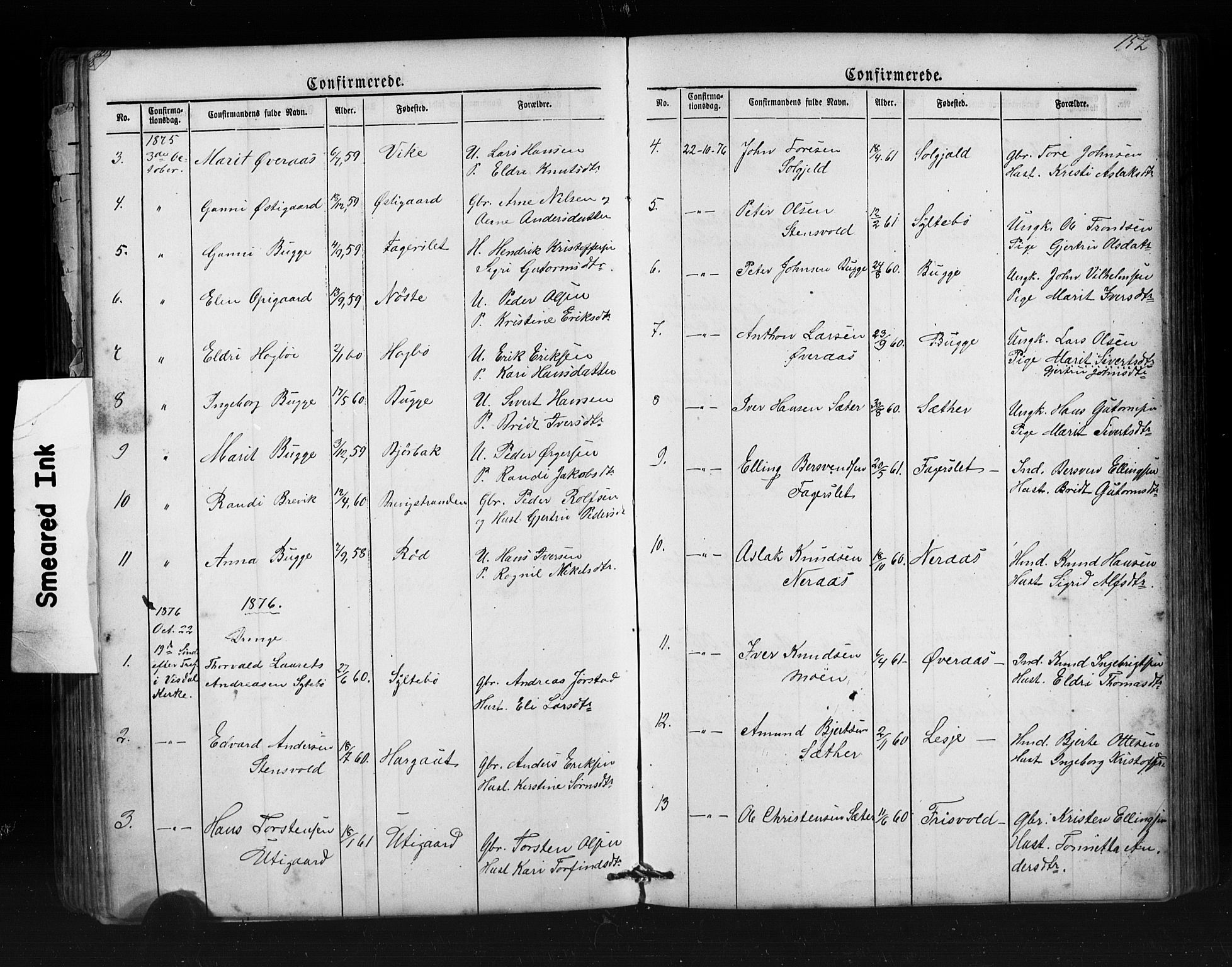 Ministerialprotokoller, klokkerbøker og fødselsregistre - Møre og Romsdal, AV/SAT-A-1454/552/L0638: Parish register (copy) no. 552C01, 1867-1902, p. 152