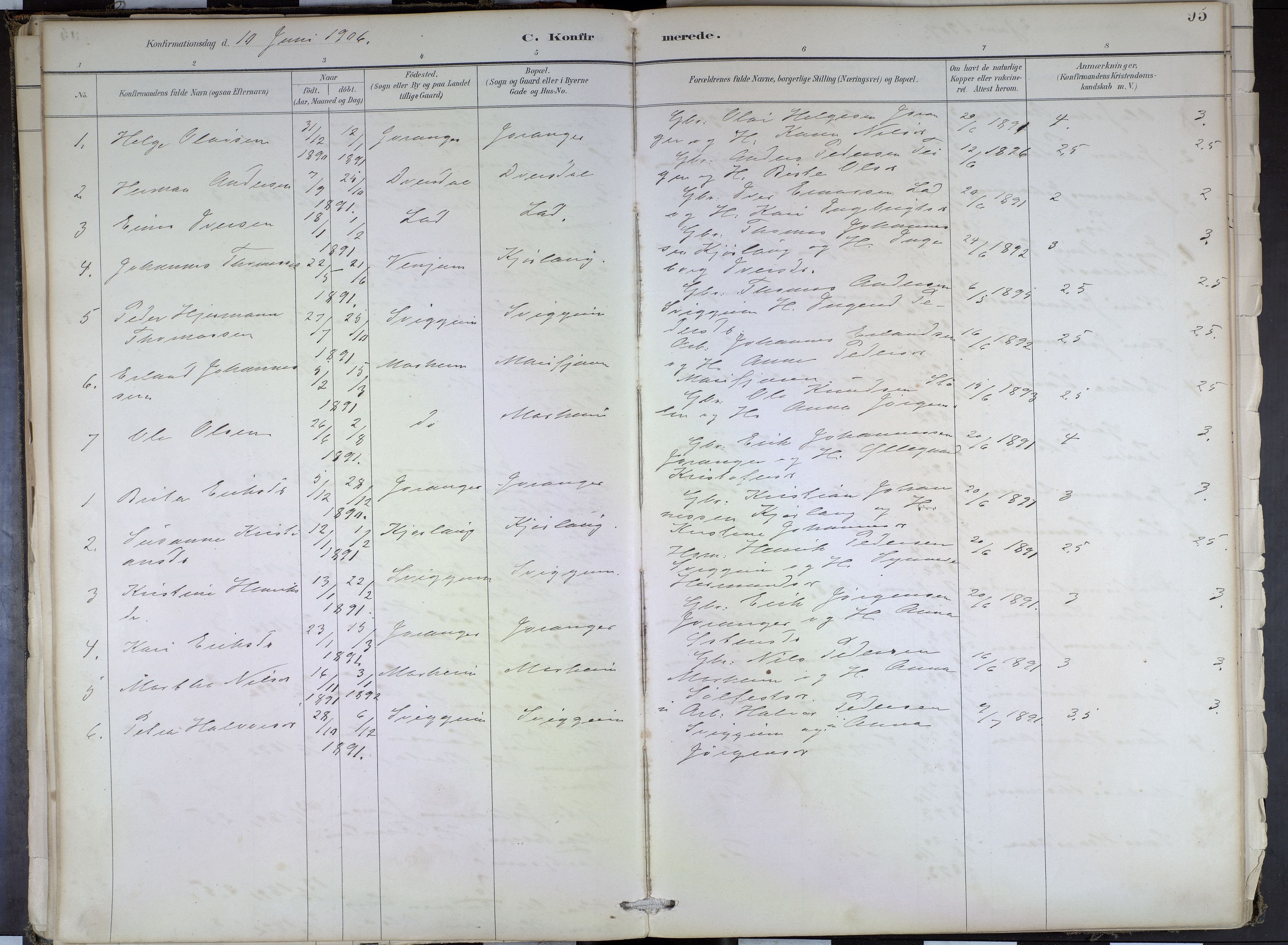 Hafslo sokneprestembete, SAB/A-80301/H/Haa/Haae/L0001: Parish register (official) no. E 1, 1886-1934, p. 95