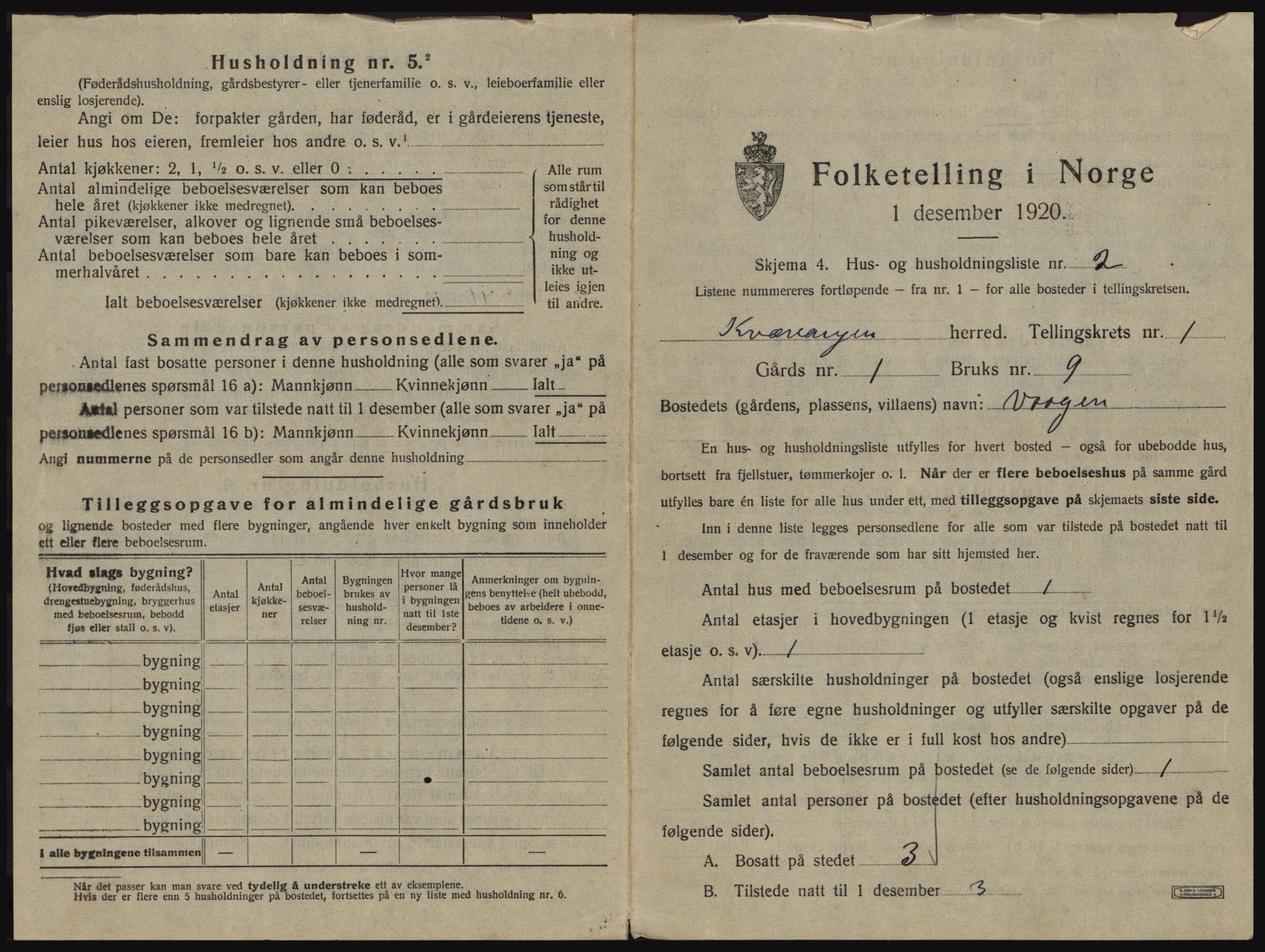 SATØ, 1920 census for Kvænangen, 1920, p. 40