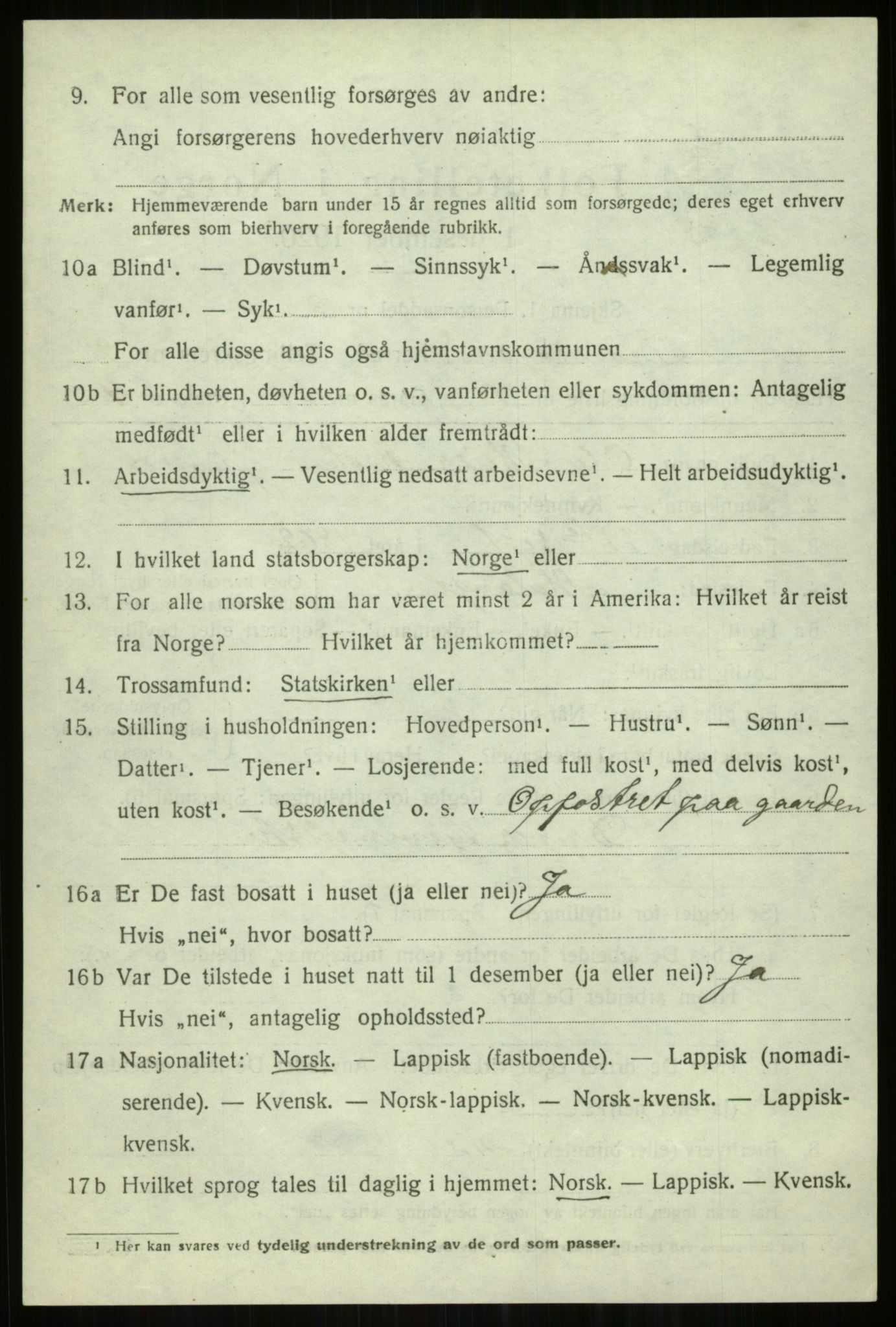 SATØ, 1920 census for Tromsøysund, 1920, p. 6519