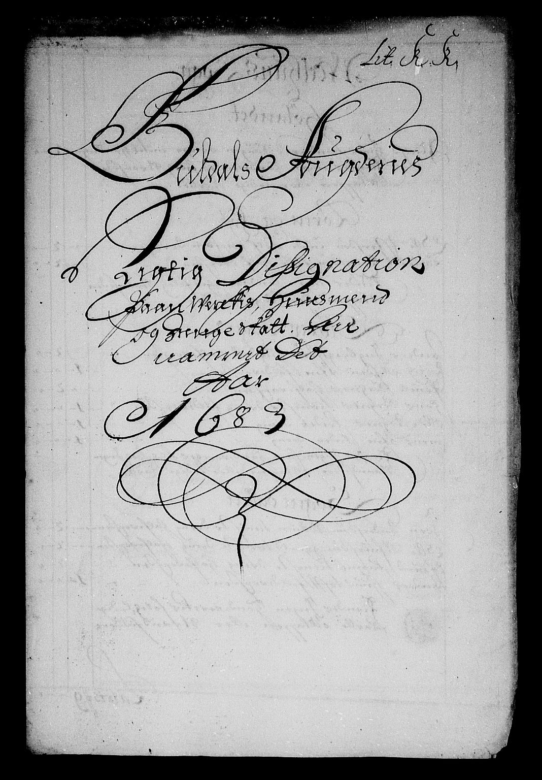 Rentekammeret inntil 1814, Reviderte regnskaper, Stiftamtstueregnskaper, Trondheim stiftamt og Nordland amt, AV/RA-EA-6044/R/Rg/L0072: Trondheim stiftamt og Nordland amt, 1683