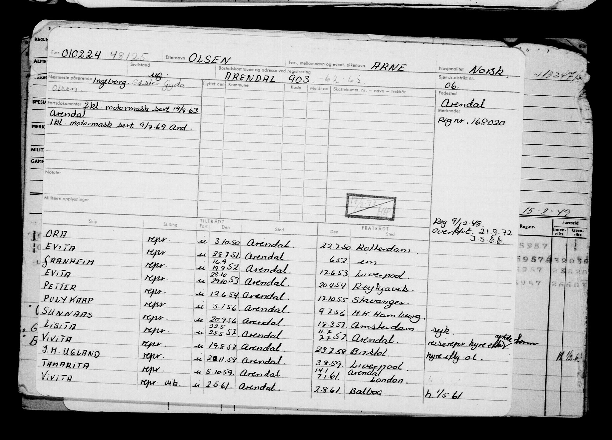 Direktoratet for sjømenn, AV/RA-S-3545/G/Gb/L0227: Hovedkort, 1924, p. 313