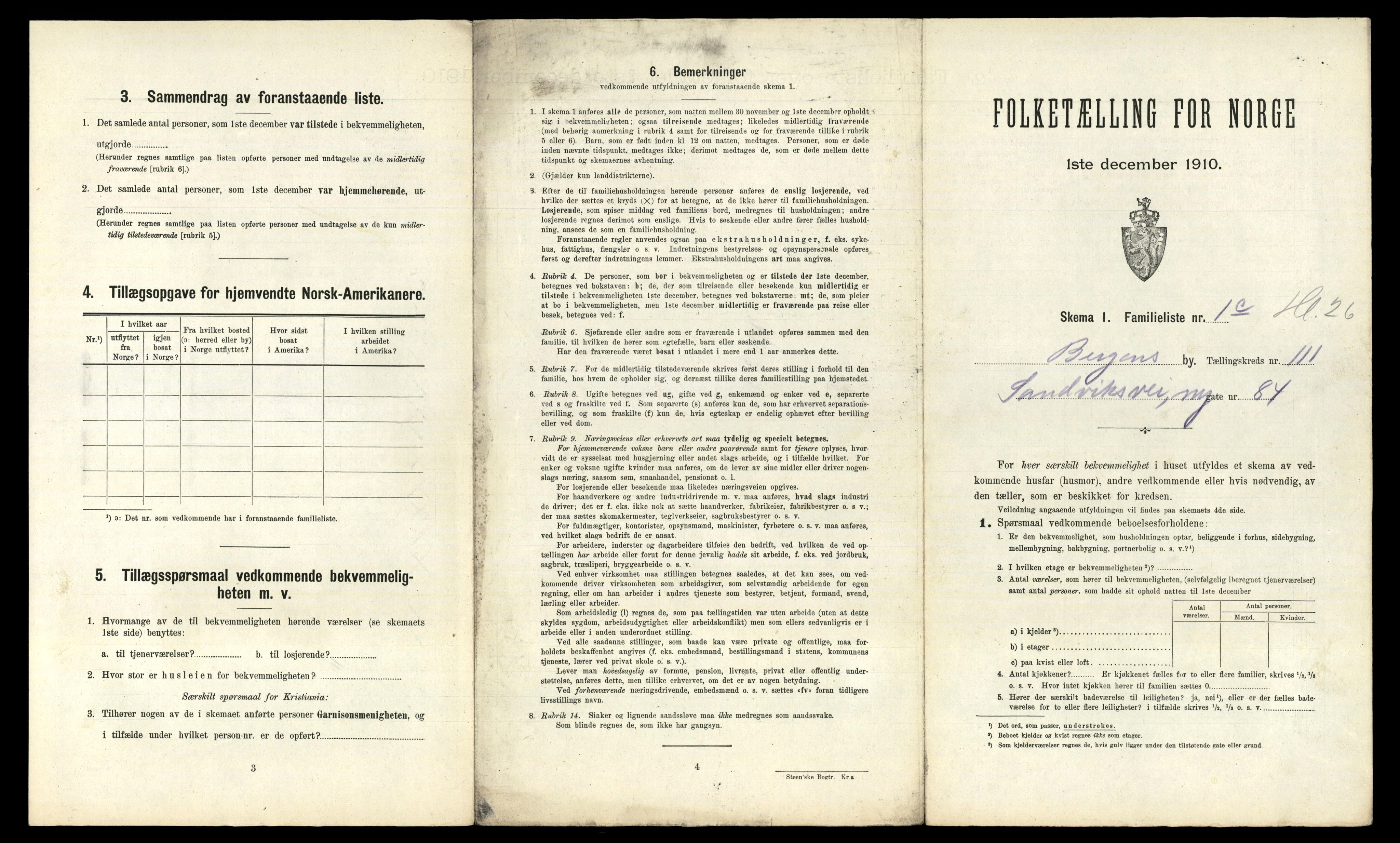 RA, 1910 census for Bergen, 1910, p. 38935