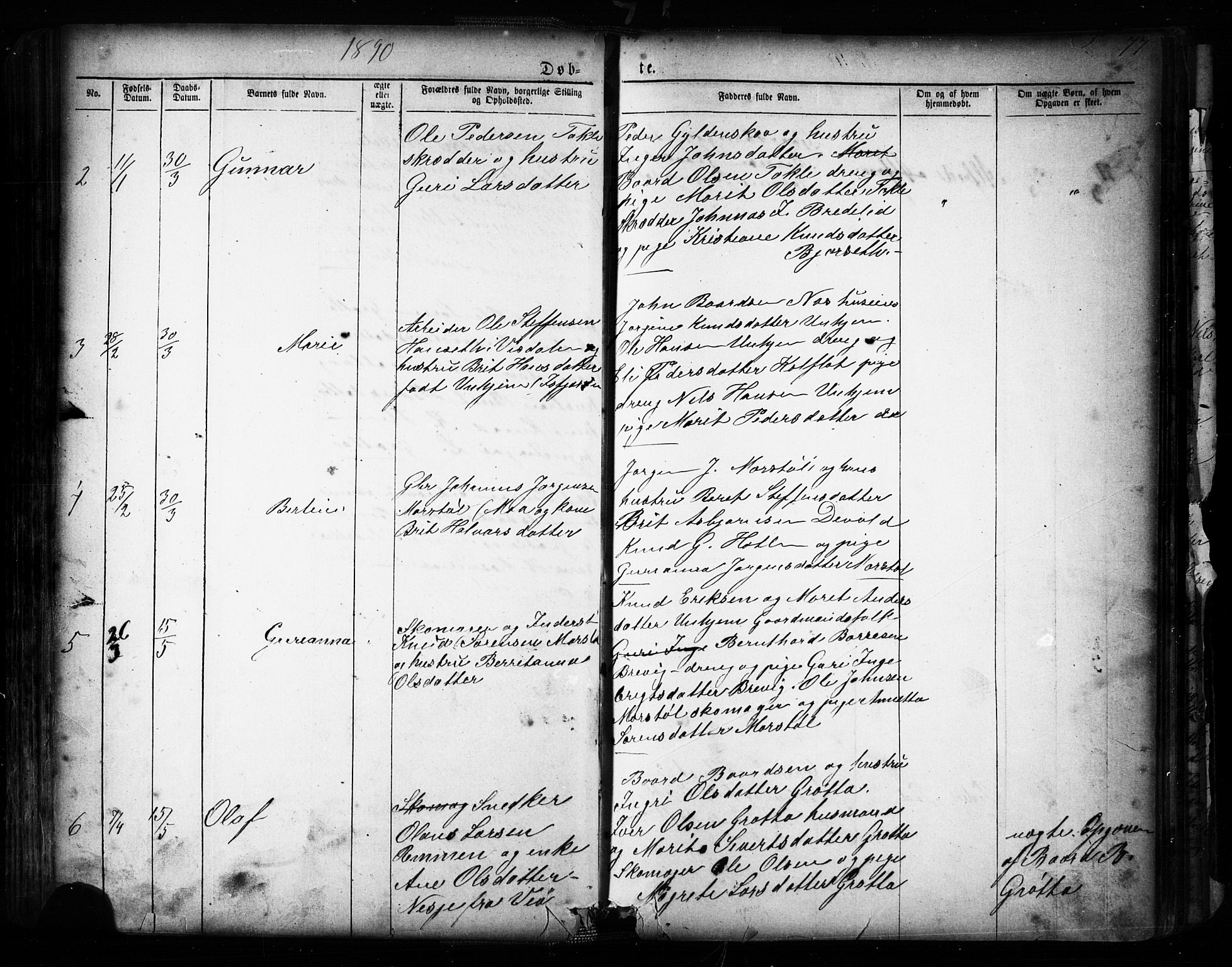 Ministerialprotokoller, klokkerbøker og fødselsregistre - Møre og Romsdal, AV/SAT-A-1454/545/L0588: Parish register (copy) no. 545C02, 1867-1902, p. 77