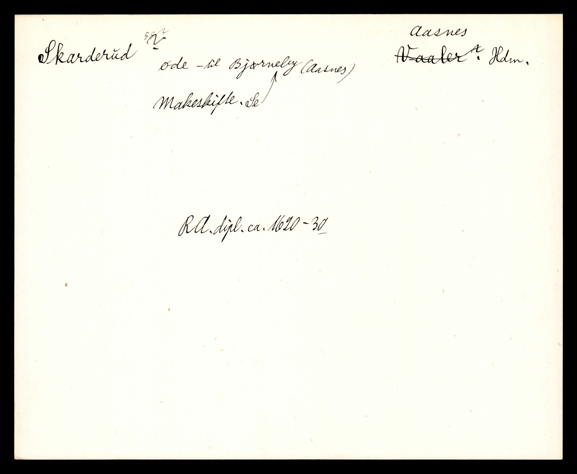 Riksarkivets diplomsamling, AV/RA-EA-5965/F35/F35e/L0008: Registreringssedler Hedmark 2, 1400-1700, p. 115