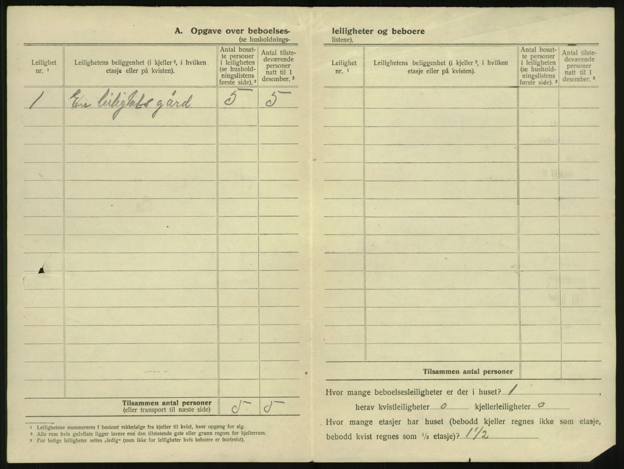 SAT, 1920 census for Narvik, 1920, p. 39