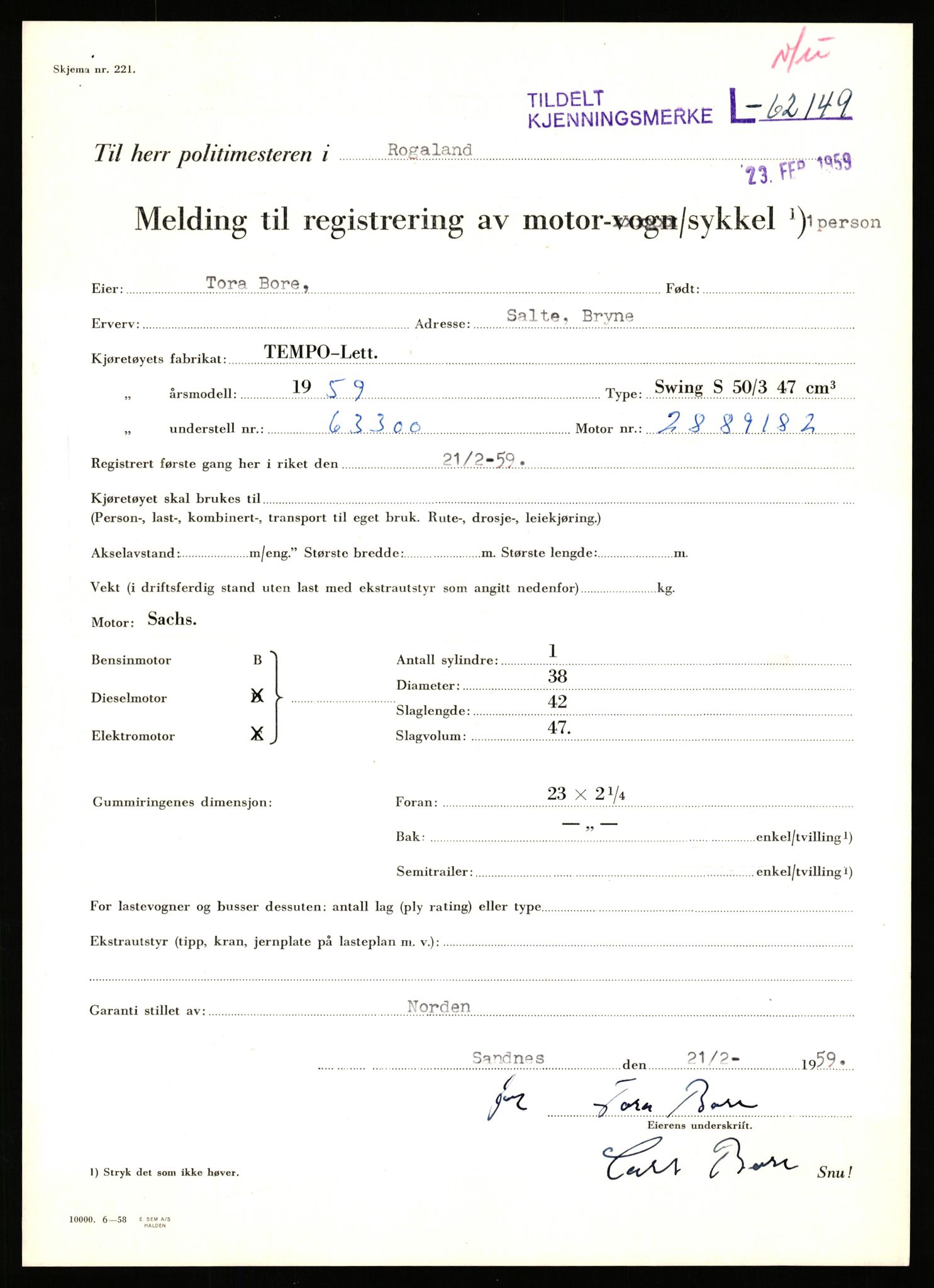 Stavanger trafikkstasjon, AV/SAST-A-101942/0/F/L0062: L-62000 - L-62699, 1930-1971, p. 503