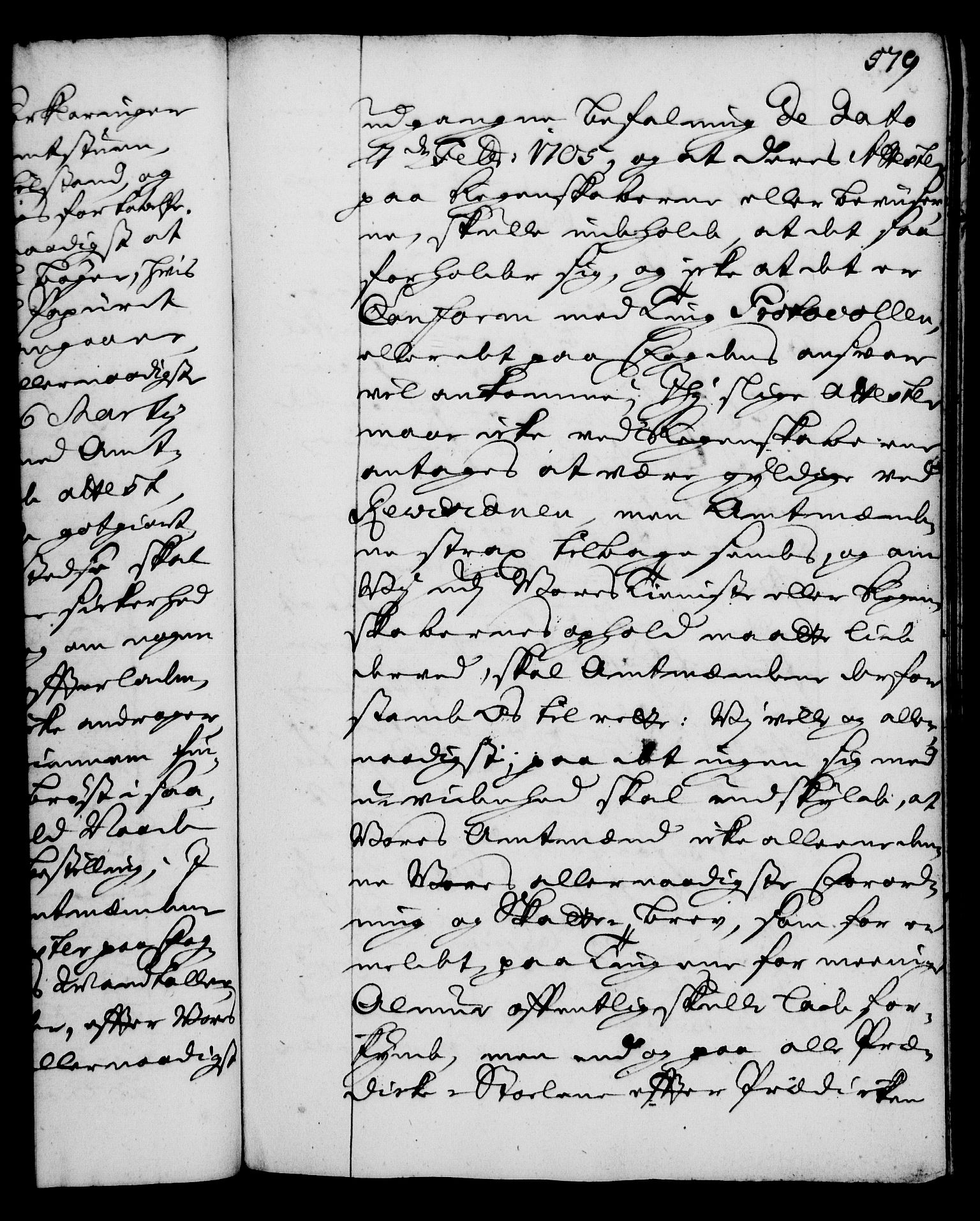 Rentekammeret, Kammerkanselliet, AV/RA-EA-3111/G/Gg/Gga/L0002: Norsk ekspedisjonsprotokoll med register (merket RK 53.2), 1723-1727, p. 579