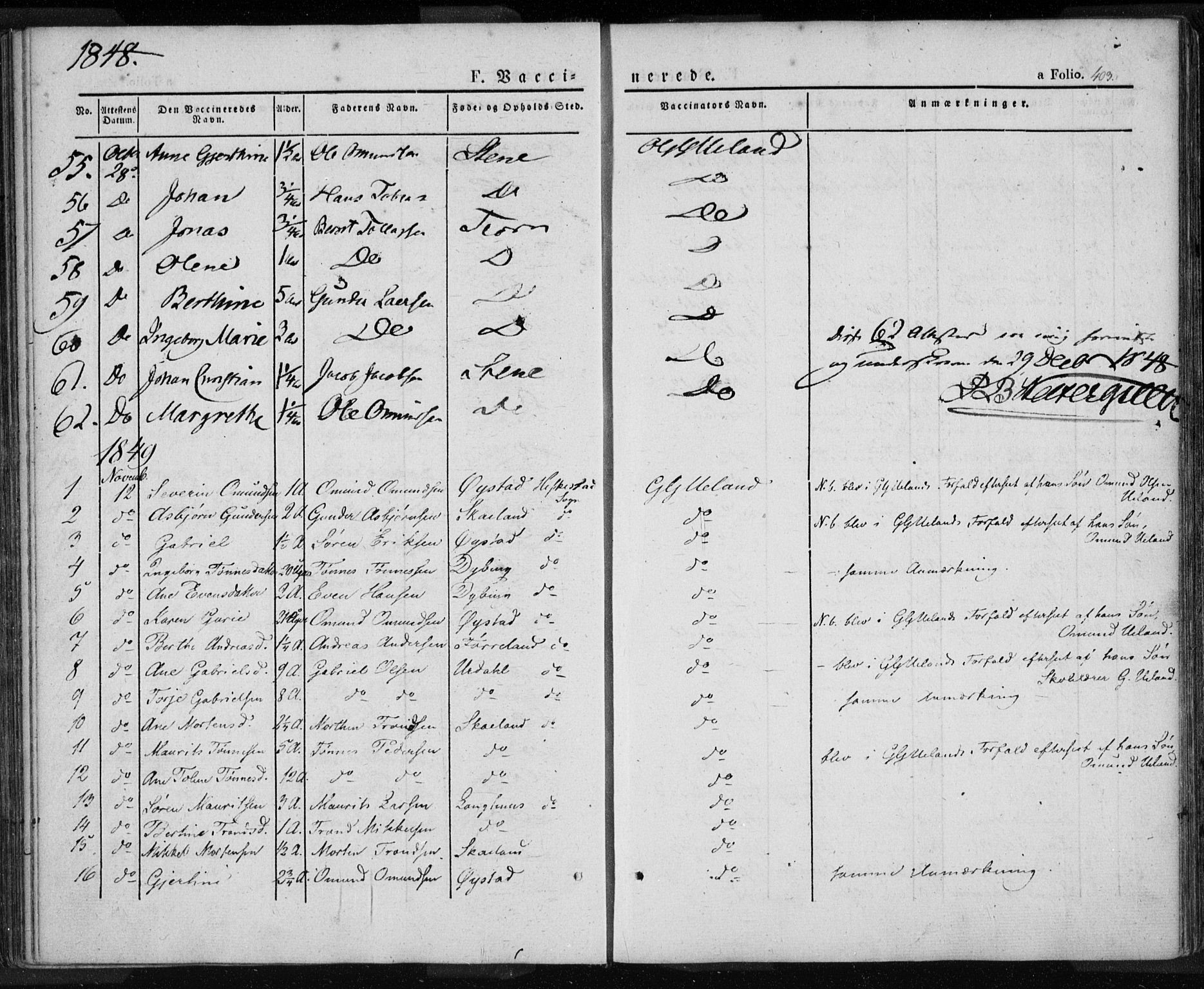 Lund sokneprestkontor, AV/SAST-A-101809/S06/L0008: Parish register (official) no. A 7.2, 1833-1854, p. 403