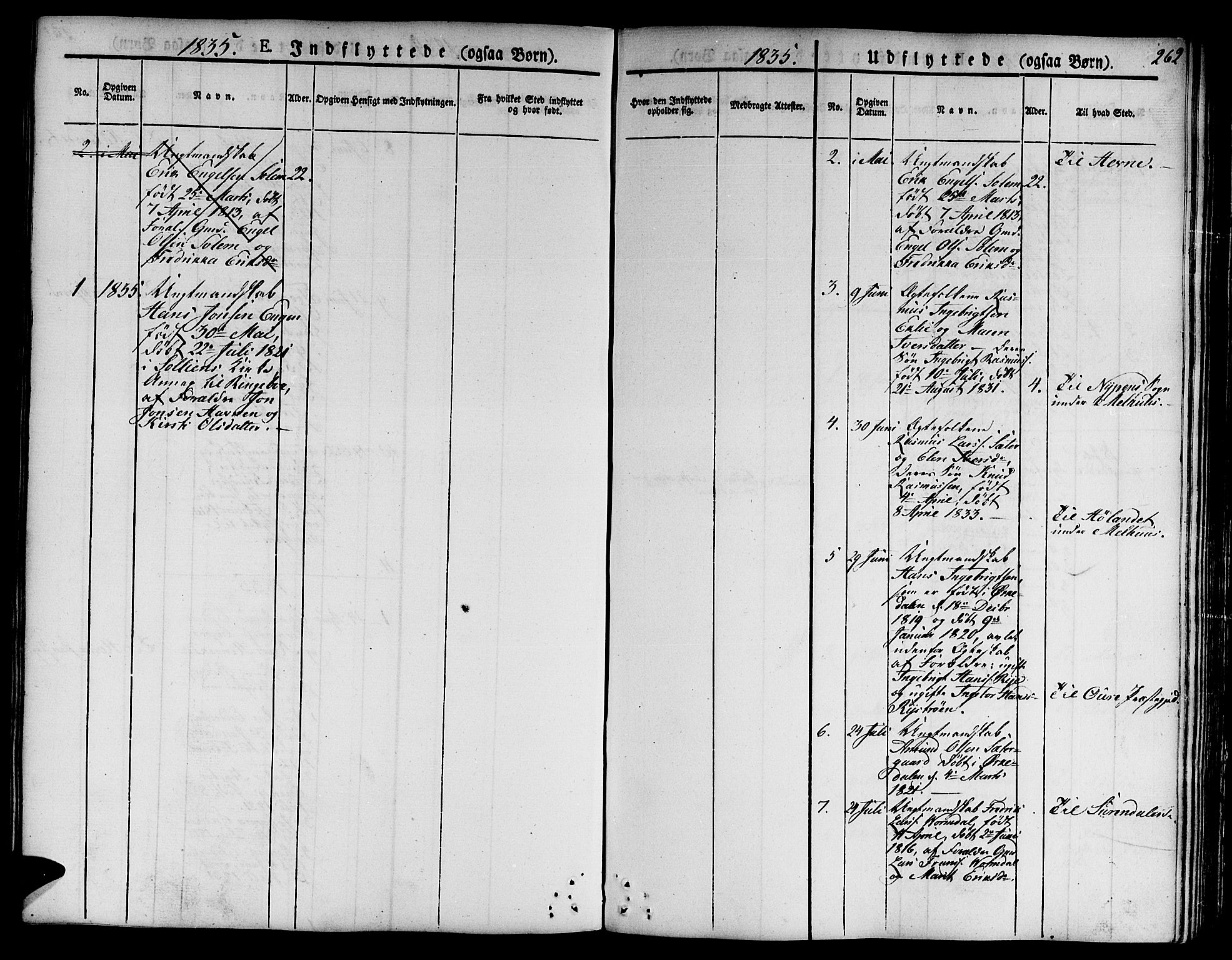 Ministerialprotokoller, klokkerbøker og fødselsregistre - Sør-Trøndelag, SAT/A-1456/668/L0804: Parish register (official) no. 668A04, 1826-1839, p. 262