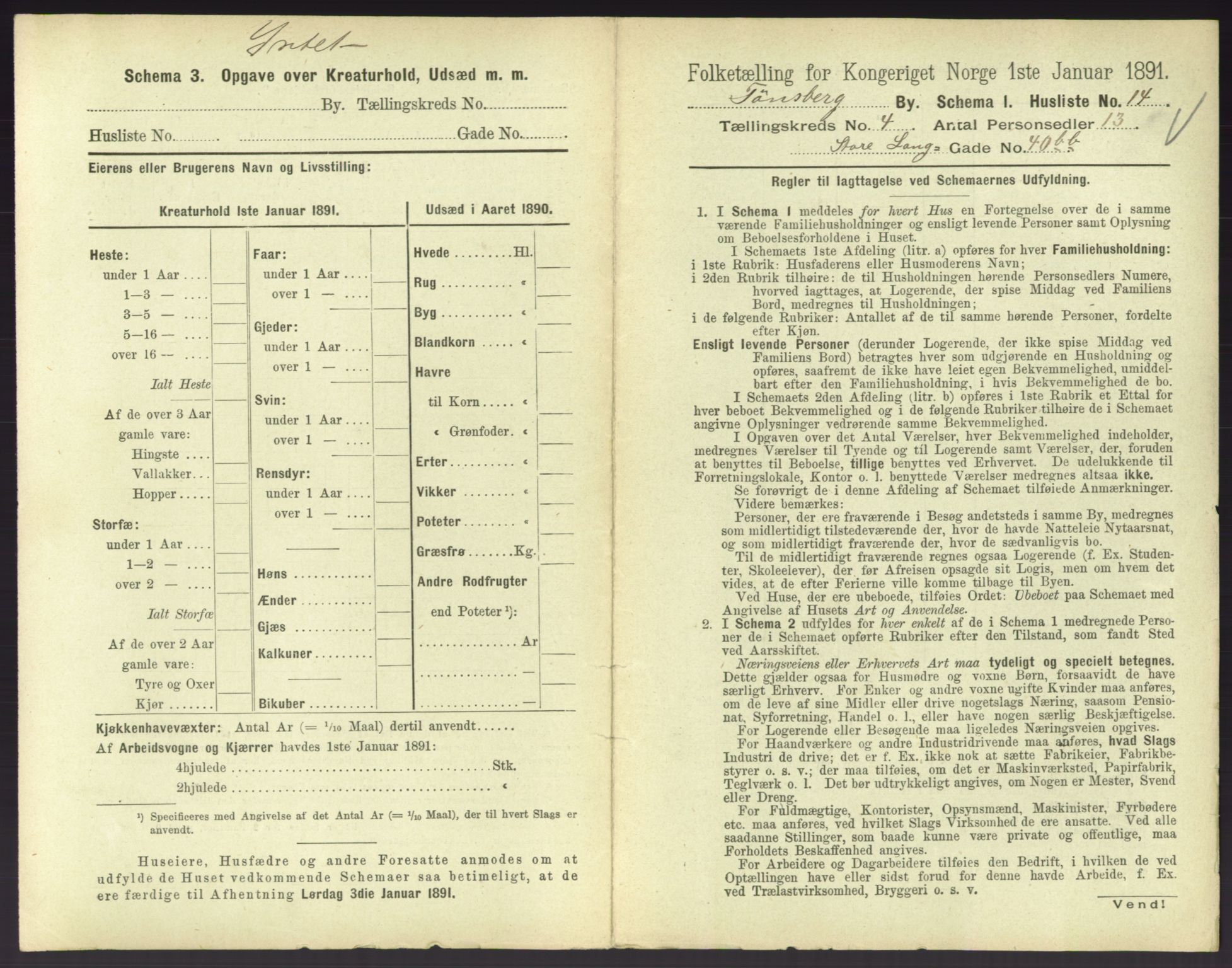 RA, 1891 census for 0705 Tønsberg, 1891, p. 210