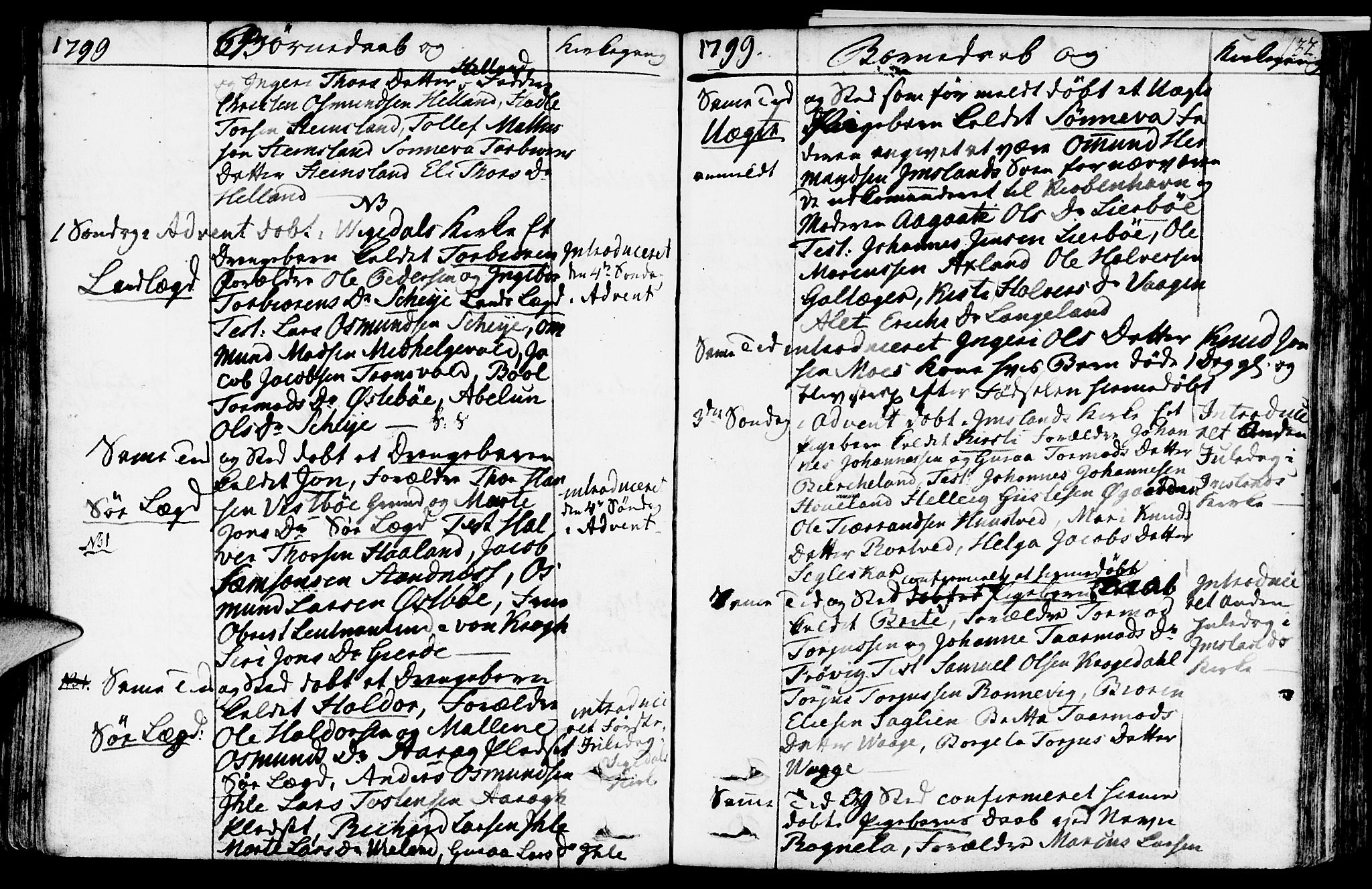 Vikedal sokneprestkontor, SAST/A-101840/01/IV: Parish register (official) no. A 2, 1779-1817, p. 132