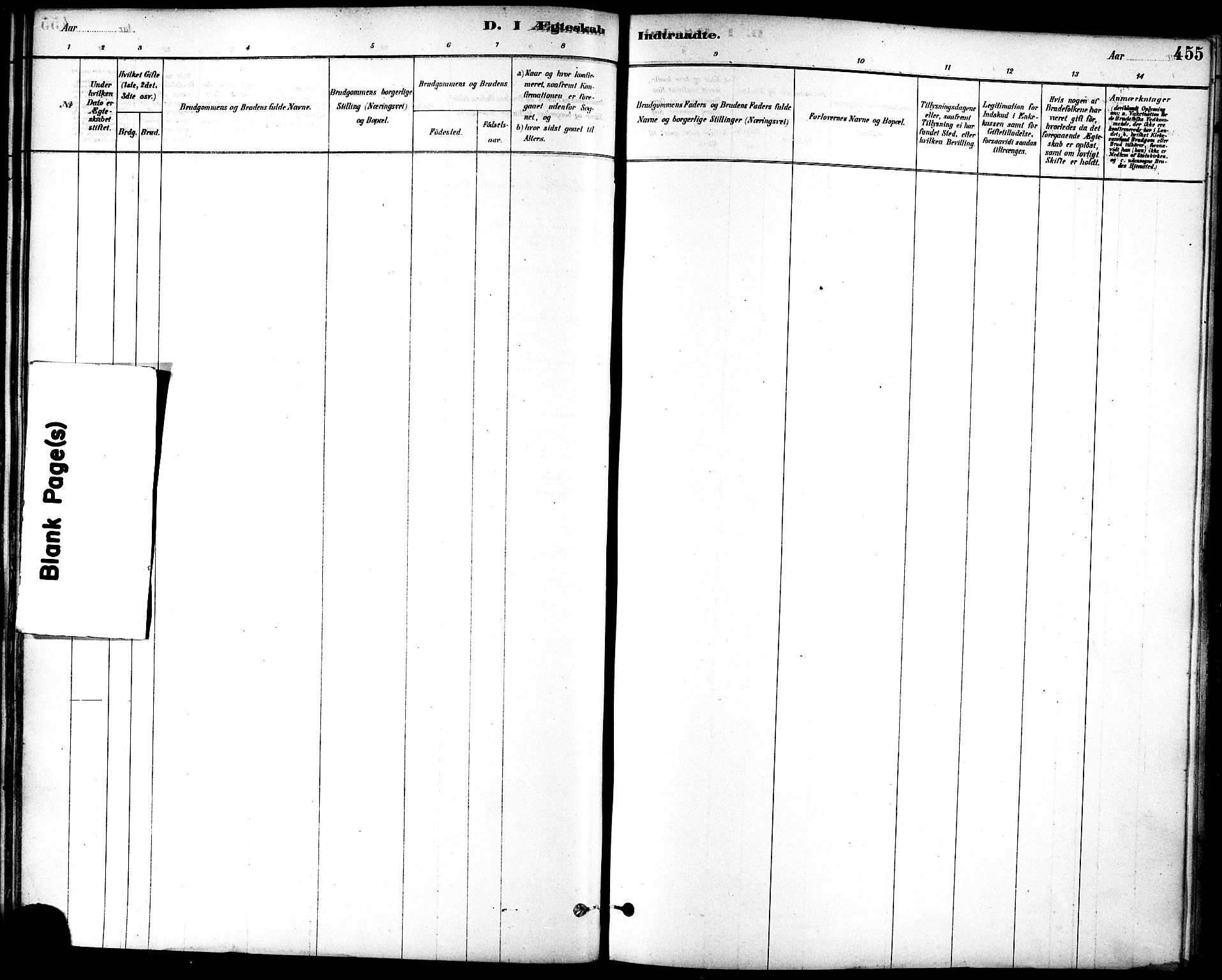 Ministerialprotokoller, klokkerbøker og fødselsregistre - Sør-Trøndelag, SAT/A-1456/601/L0058: Parish register (official) no. 601A26, 1877-1891, p. 455