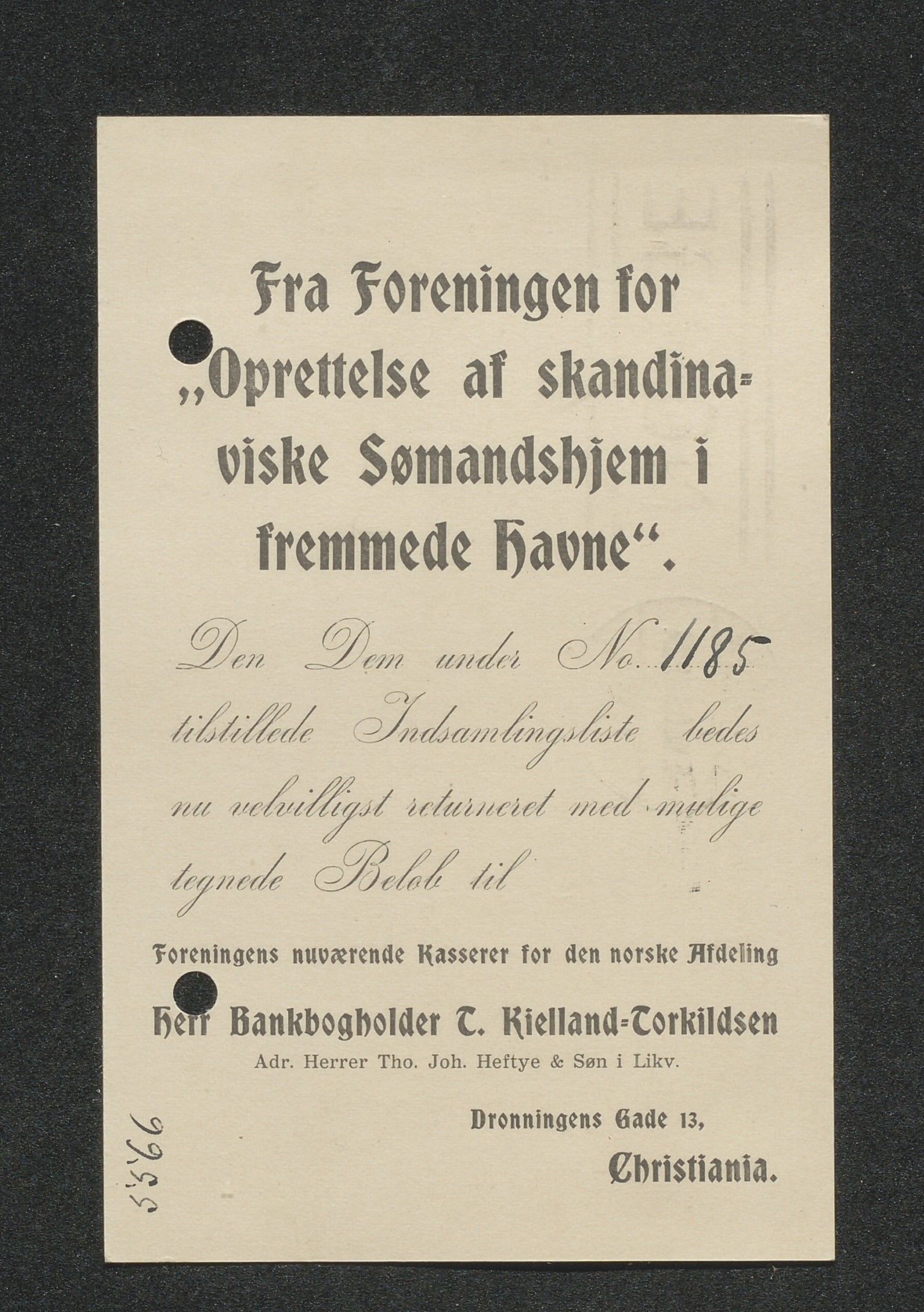 O. Terjesens rederi, AAKS/PA-2525/E/E01/L0011: Korrespondanse, 1903