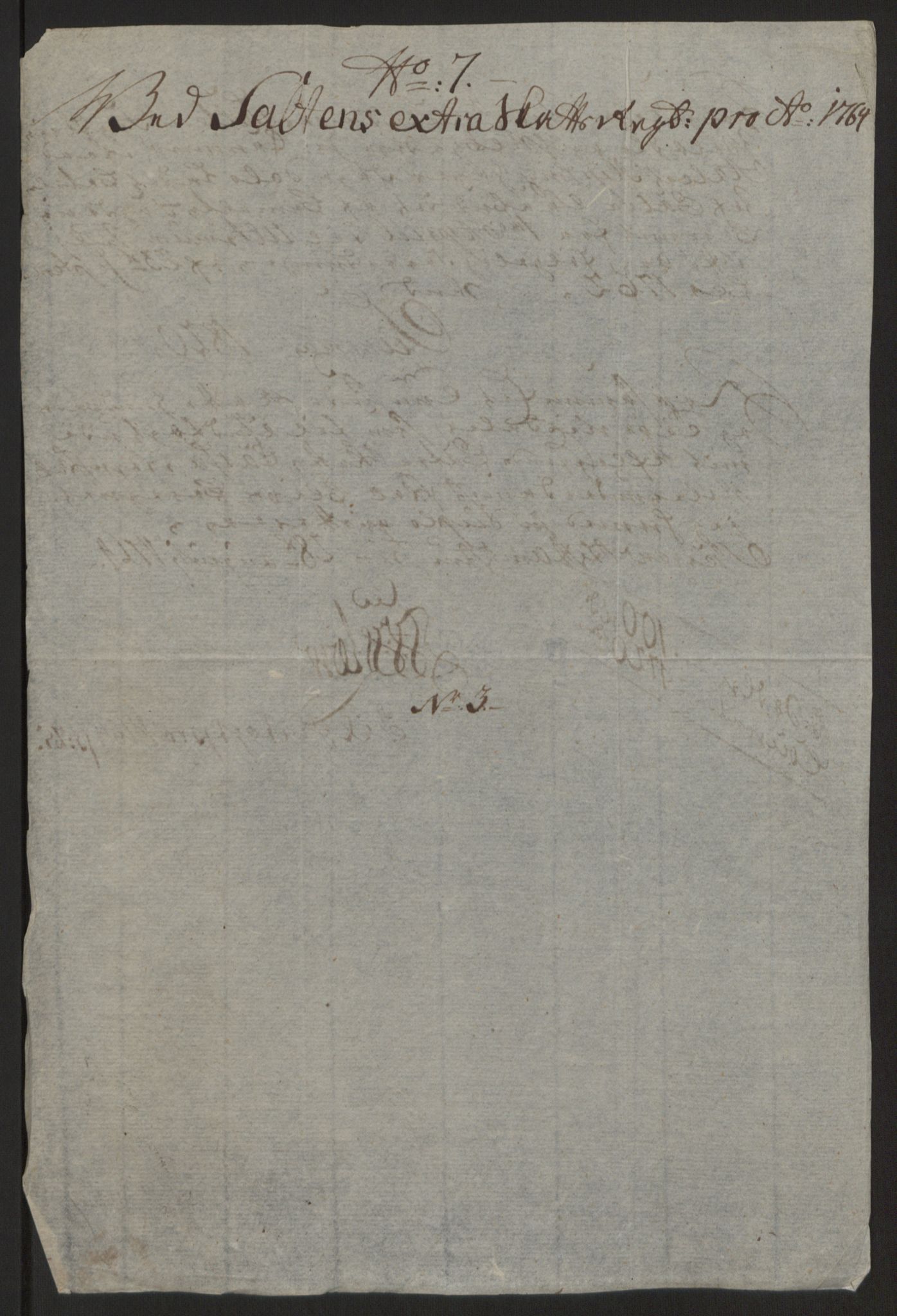 Rentekammeret inntil 1814, Reviderte regnskaper, Fogderegnskap, AV/RA-EA-4092/R66/L4670: Ekstraskatten Salten, 1762-1764, p. 402