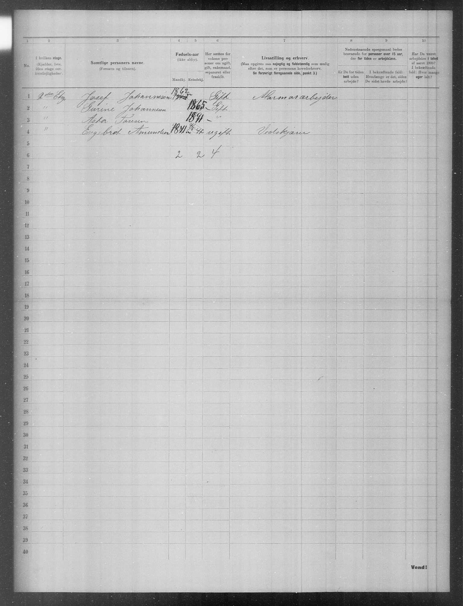 OBA, Municipal Census 1903 for Kristiania, 1903, p. 11327