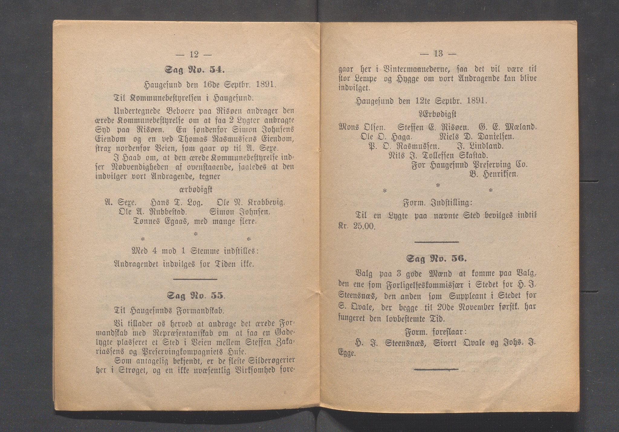 Haugesund kommune - Formannskapet og Bystyret, IKAR/A-740/A/Abb/L0001: Bystyreforhandlinger, 1889-1907, p. 84