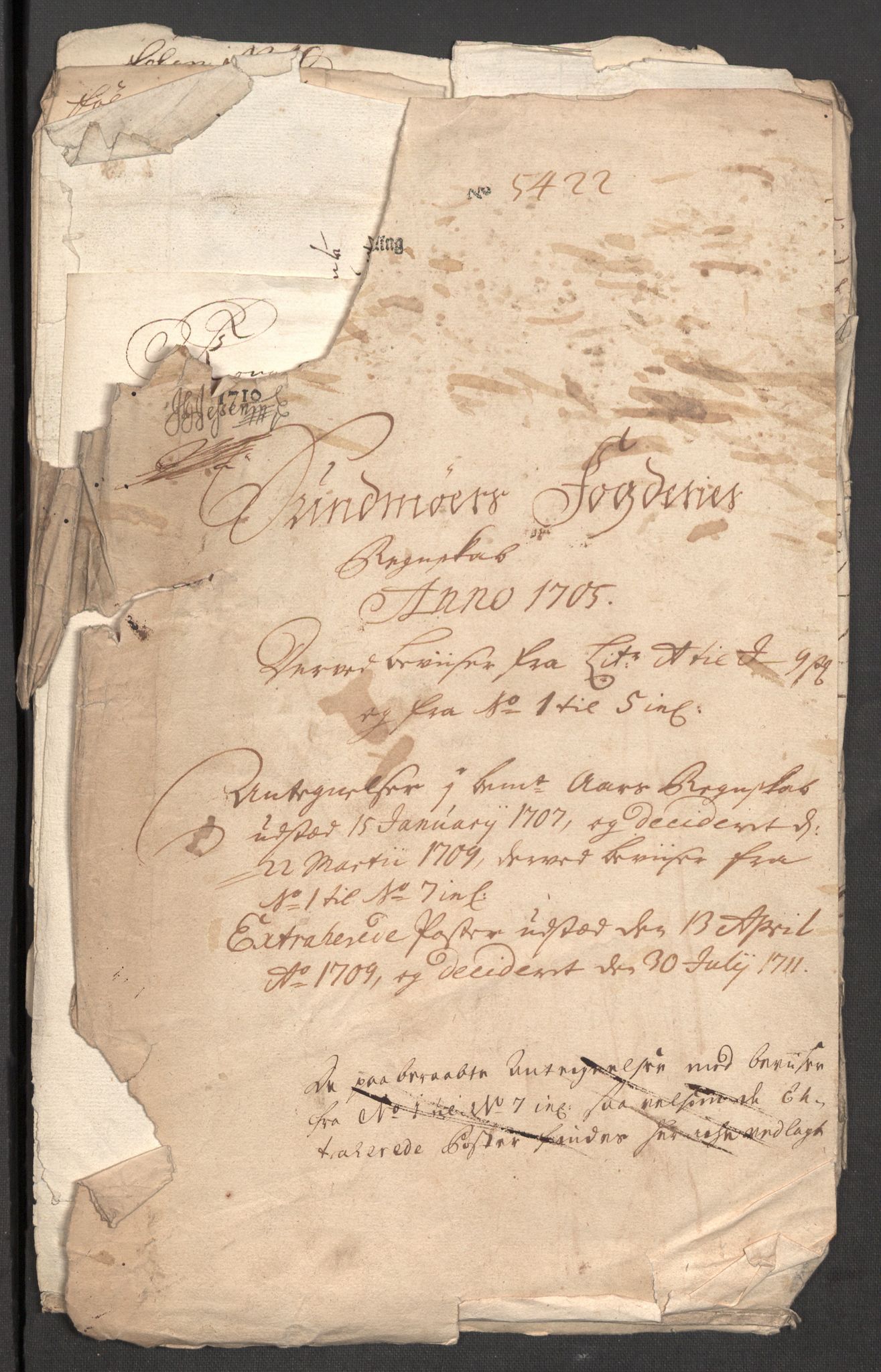 Rentekammeret inntil 1814, Reviderte regnskaper, Fogderegnskap, RA/EA-4092/R54/L3560: Fogderegnskap Sunnmøre, 1704-1705, p. 433