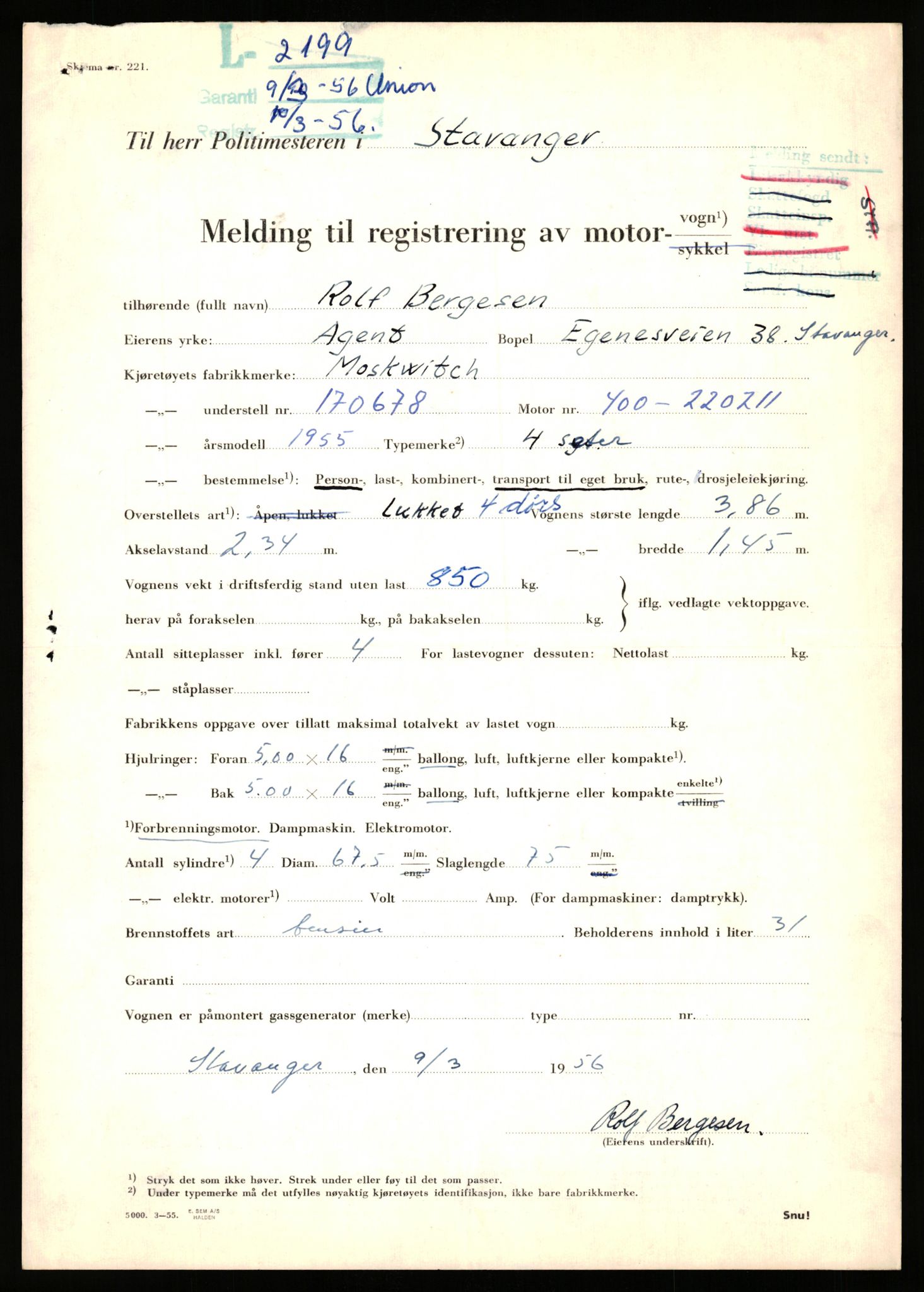 Stavanger trafikkstasjon, AV/SAST-A-101942/0/F/L0007: L-2150 - L-2549, 1930-1971, p. 309