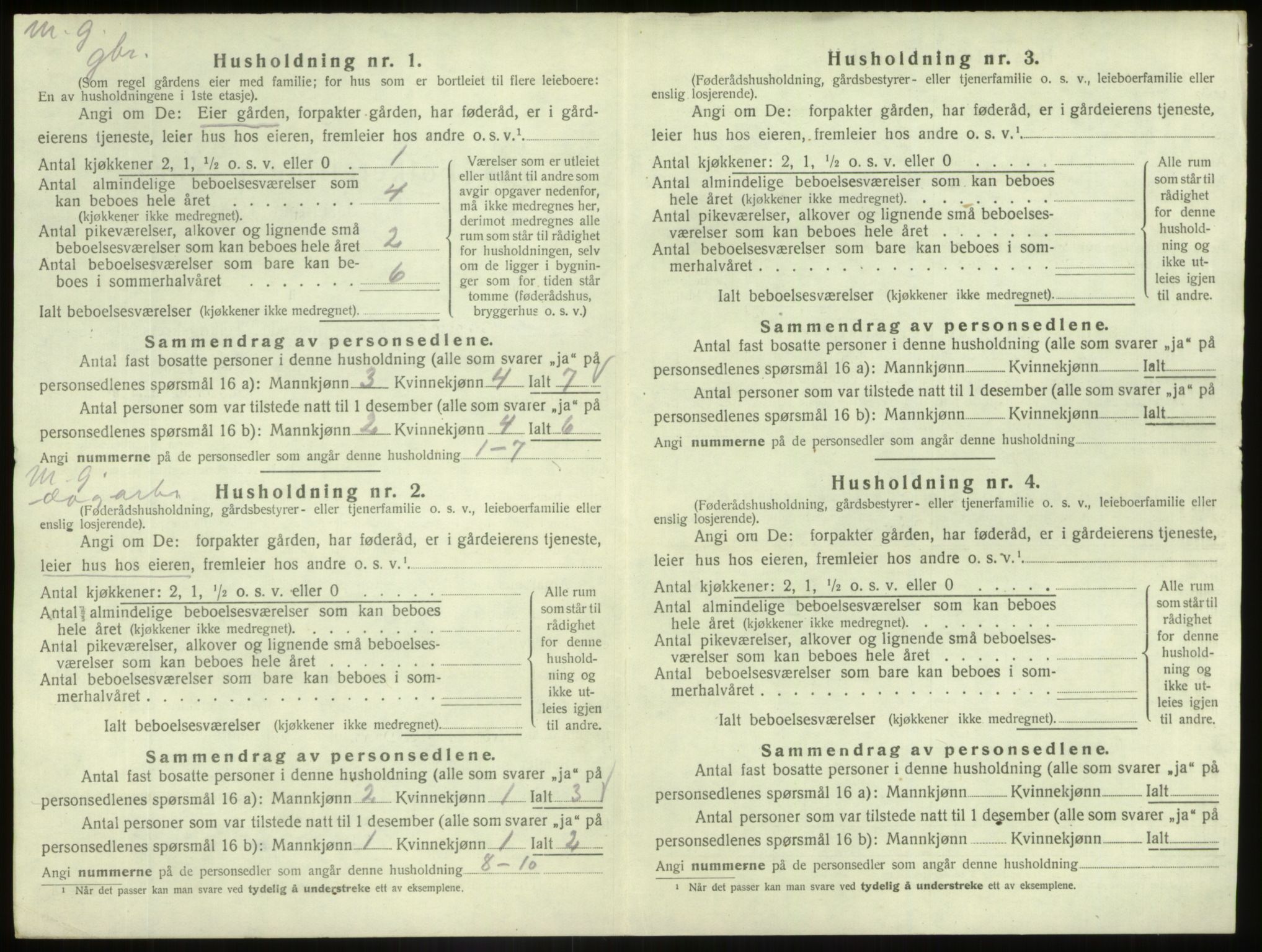 SAB, 1920 census for Askvoll, 1920, p. 146