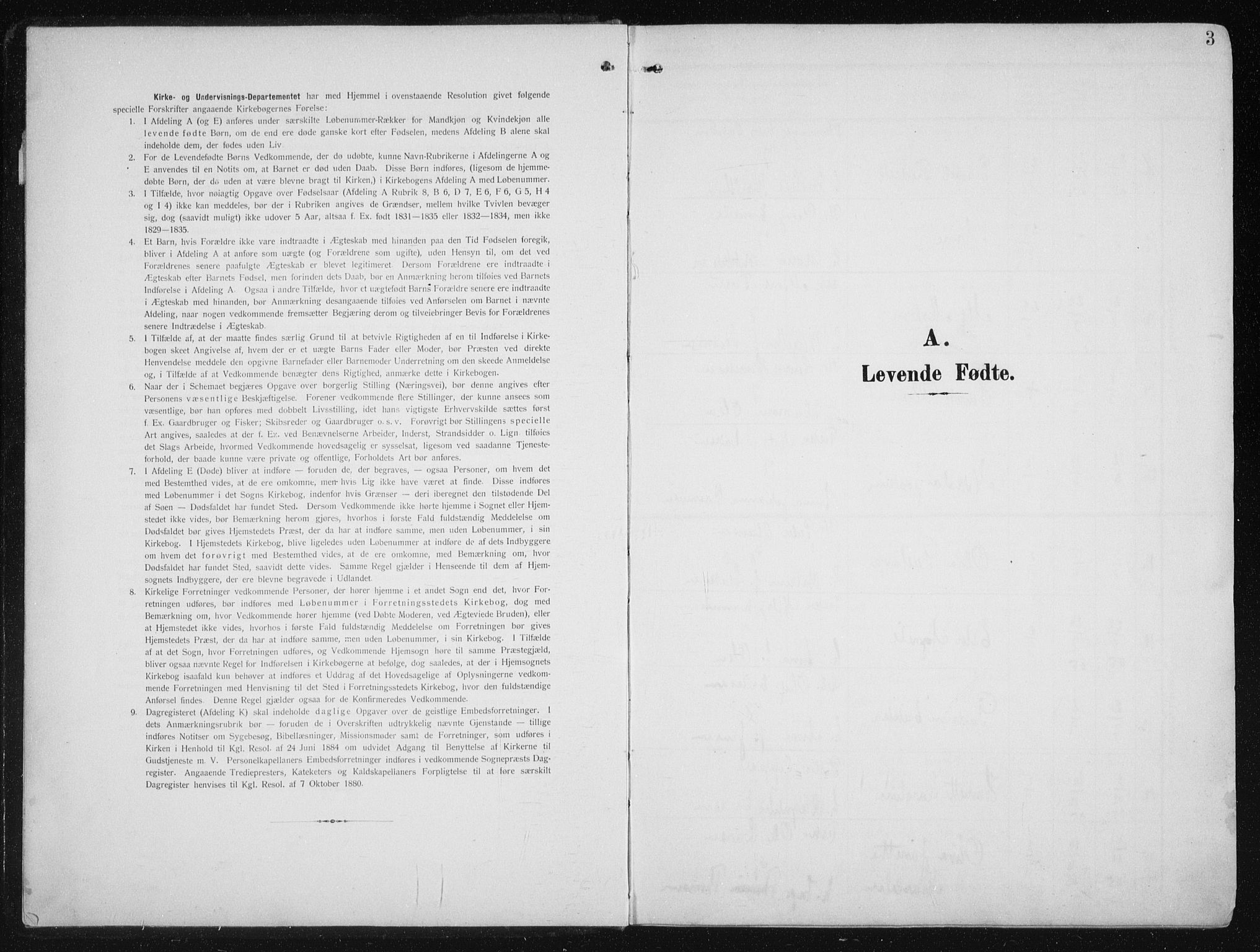 Skjervøy sokneprestkontor, SATØ/S-1300/H/Ha/Hab/L0017klokker: Parish register (copy) no. 17, 1906-1941, p. 3
