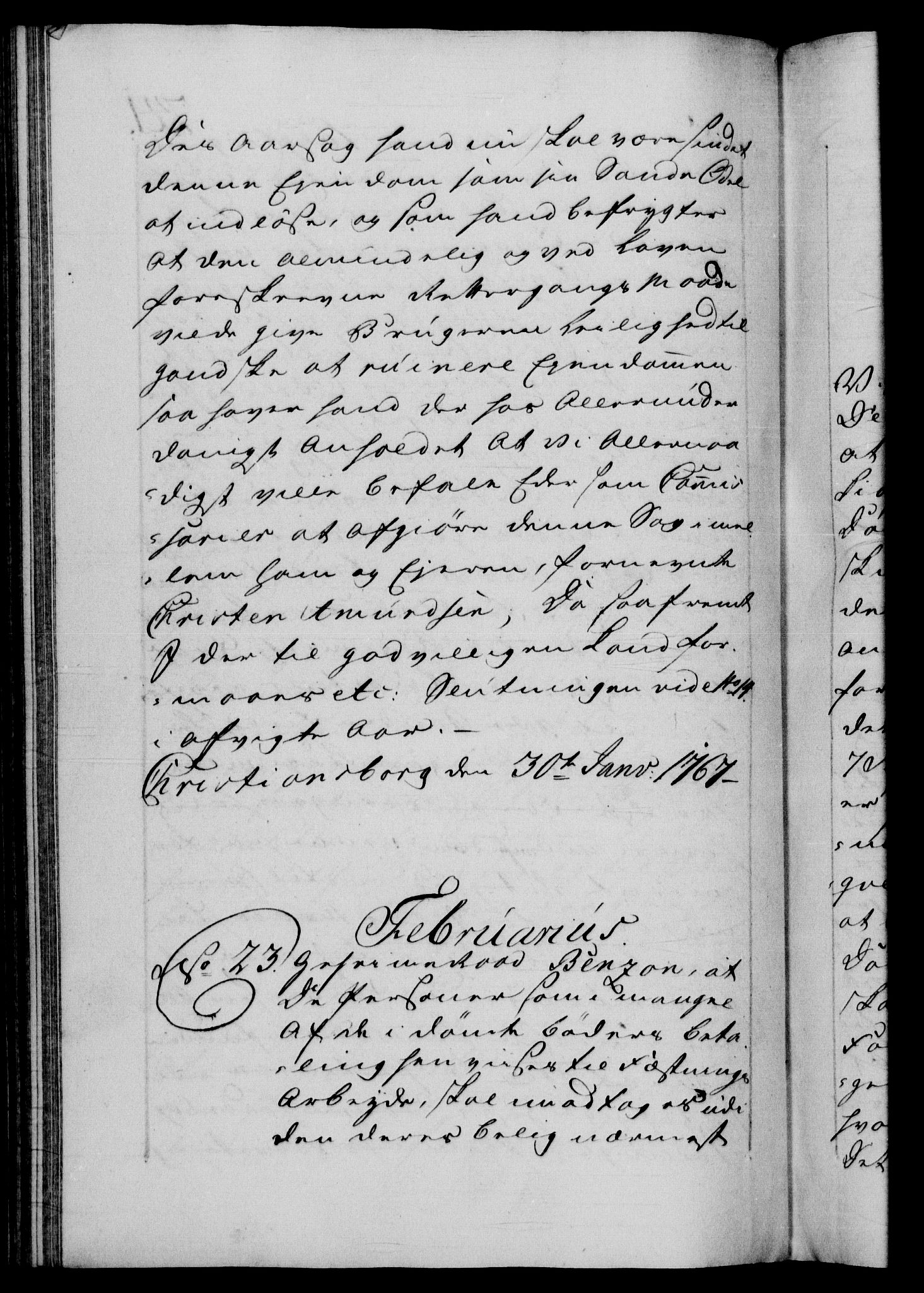 Danske Kanselli 1572-1799, AV/RA-EA-3023/F/Fc/Fca/Fcab/L0038: Norske tegnelser, 1766-1768, p. 241b