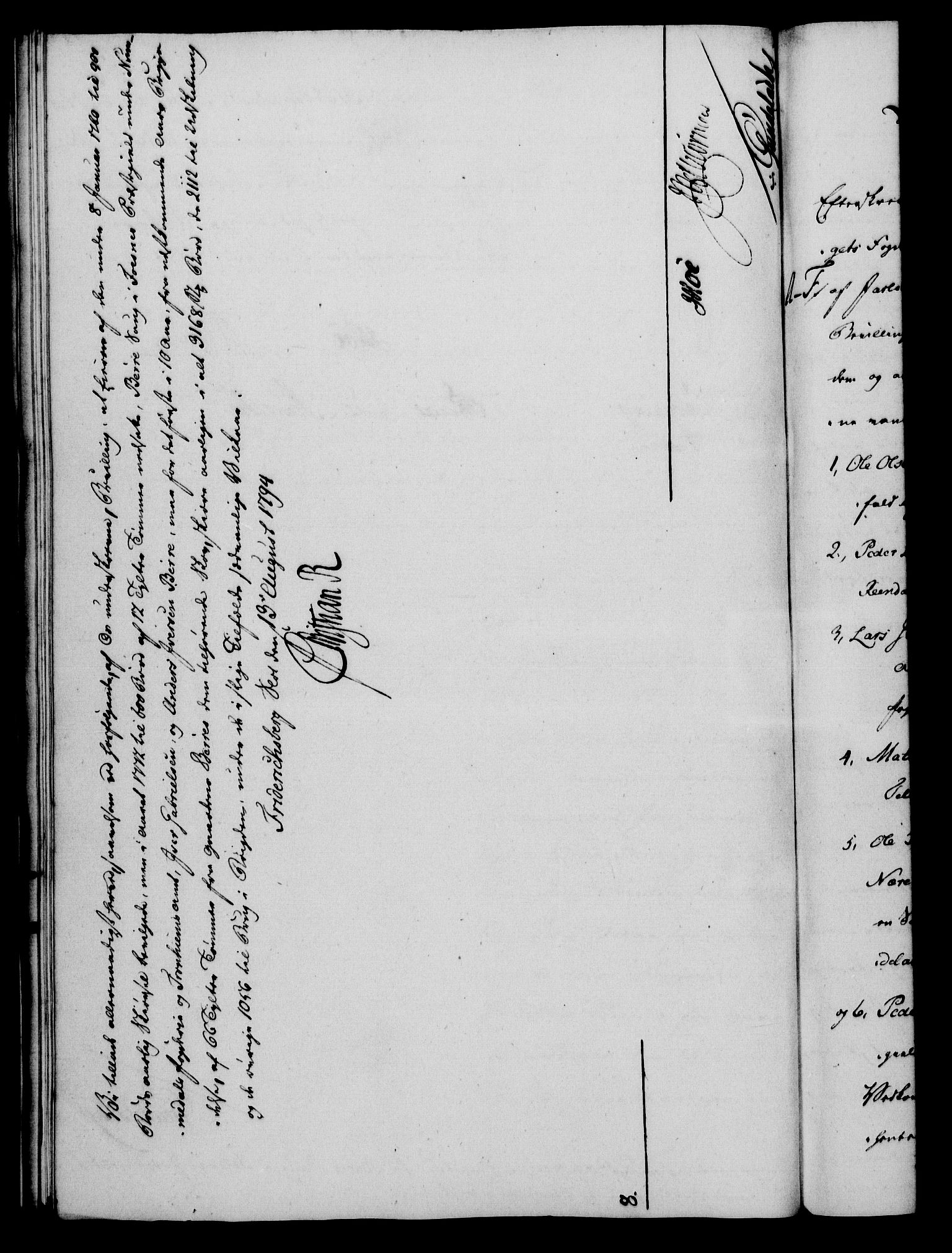 Rentekammeret, Kammerkanselliet, RA/EA-3111/G/Gf/Gfa/L0076: Norsk relasjons- og resolusjonsprotokoll (merket RK 52.76), 1794, p. 305