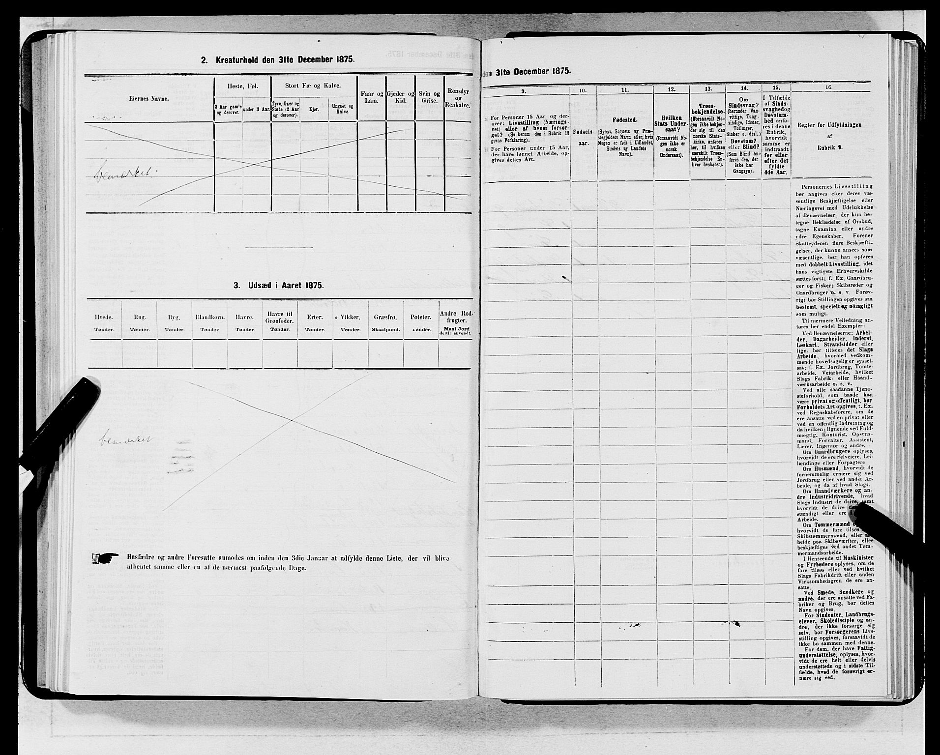 SAB, 1875 census for 1301 Bergen, 1875, p. 5054