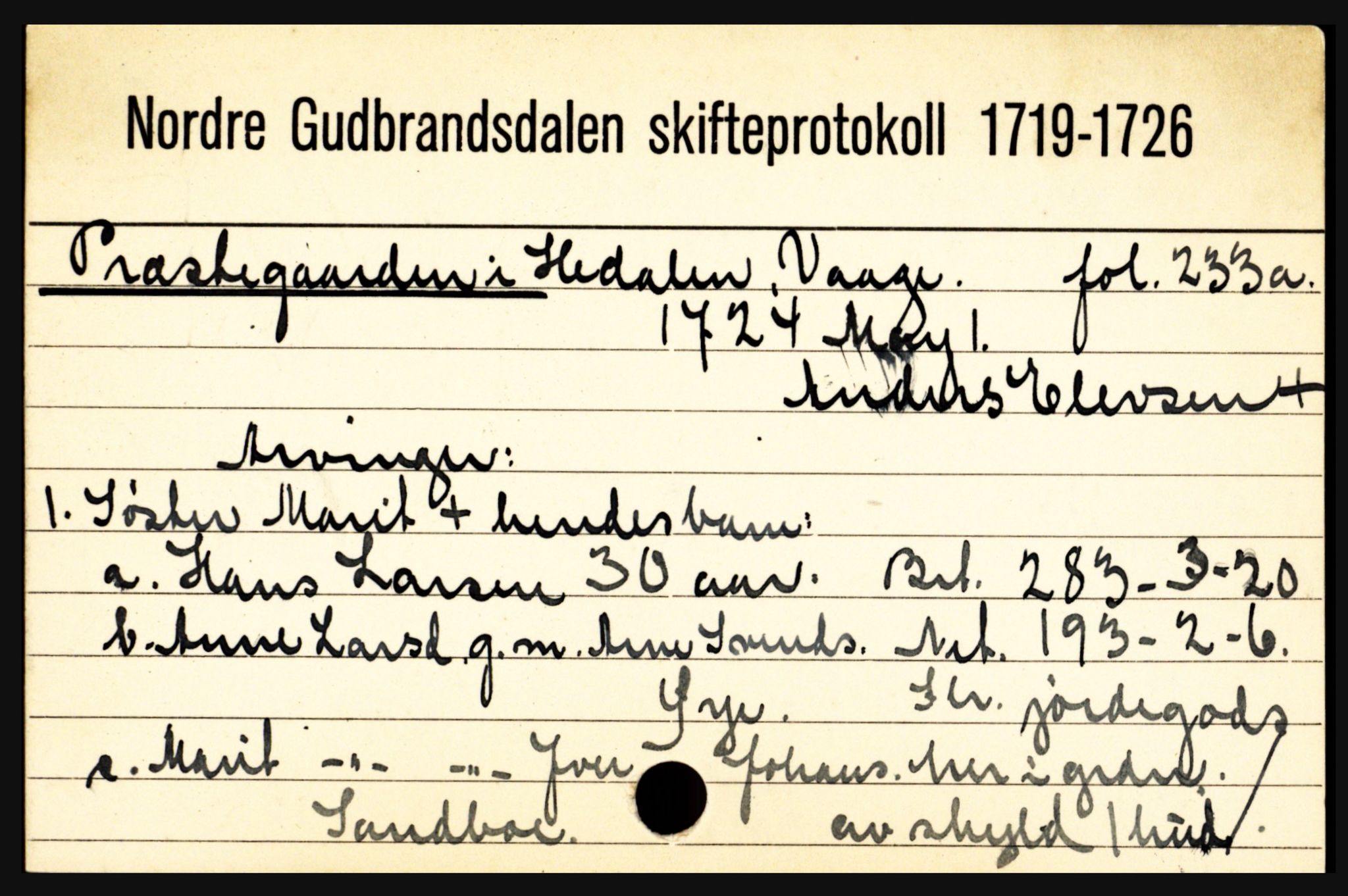 Nord-Gudbrandsdal tingrett, SAH/TING-002/J, 1658-1900, p. 10009