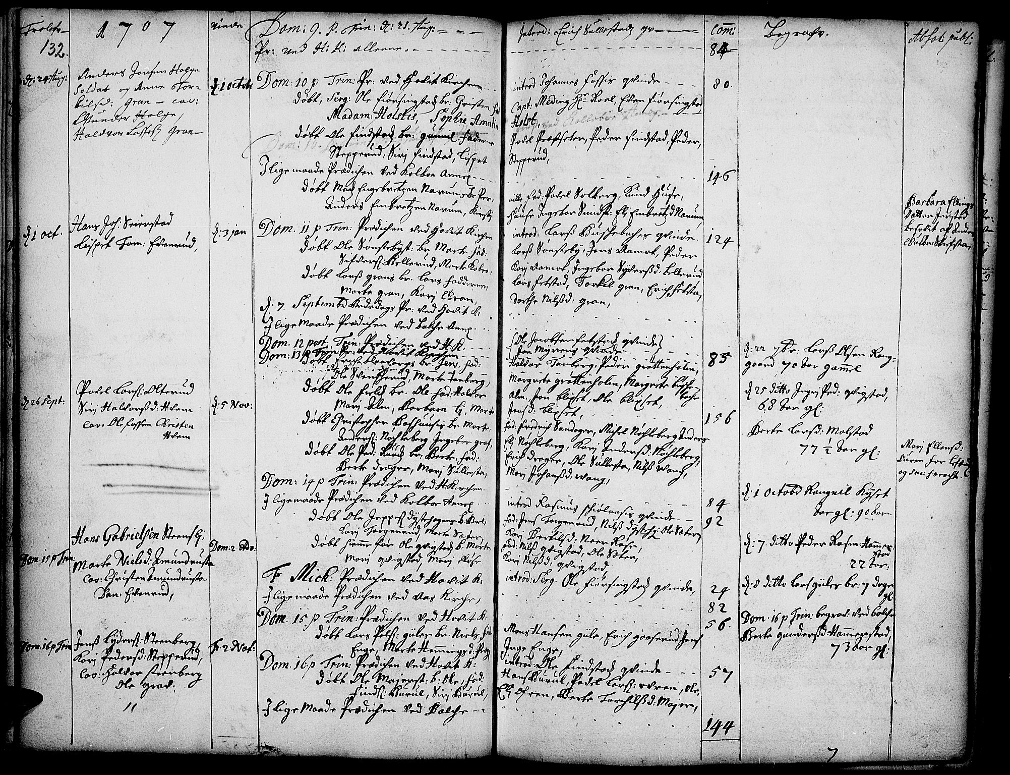 Toten prestekontor, AV/SAH-PREST-102/H/Ha/Haa/L0001: Parish register (official) no. 1, 1695-1713, p. 132