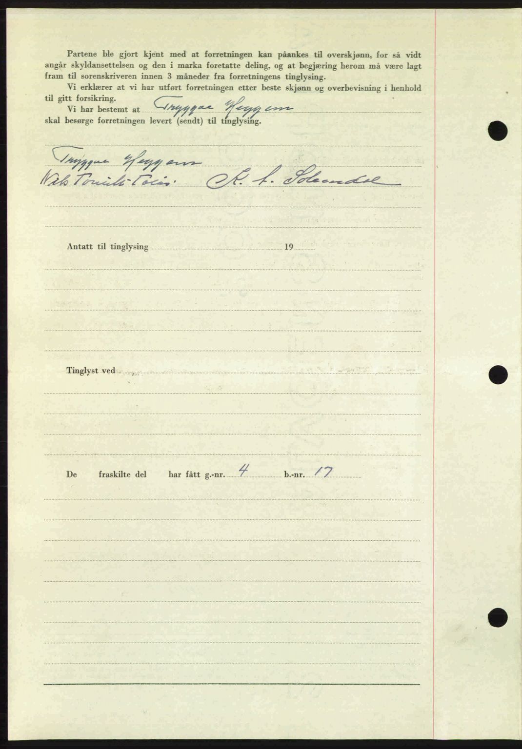 Romsdal sorenskriveri, AV/SAT-A-4149/1/2/2C: Mortgage book no. A26, 1948-1948, Diary no: : 1283/1948